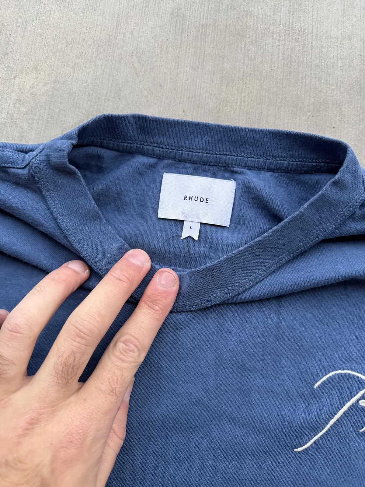 Rhude Rhude Reverse T-Shirt – Blue – Size Large – New With Tags Size US L / EU 52-54 / 3 - 3 Thumbnail