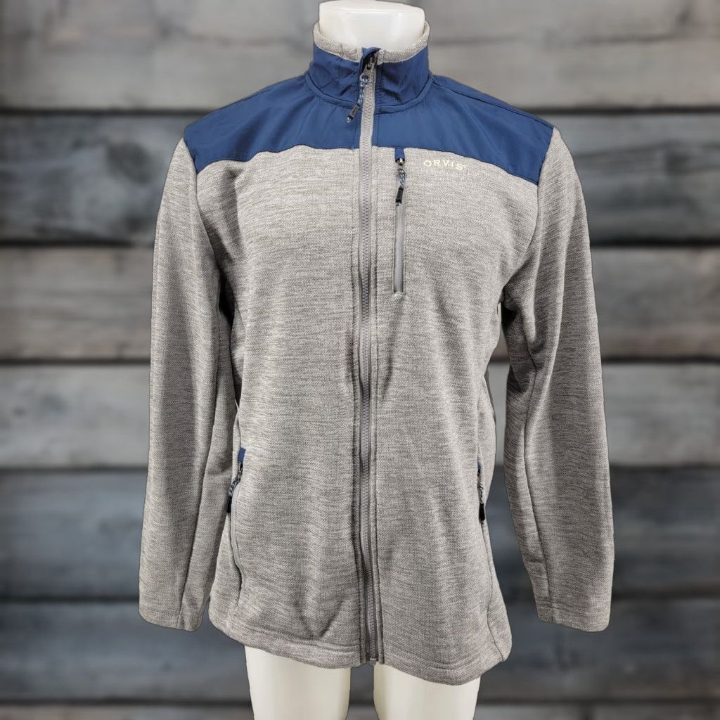 Orvis Orvis Jacket Mens XL Gray Full Zip Fleece Lined Long Sleeve Outdoors Size US XL / EU 56 / 4 - 1 Thumbnail