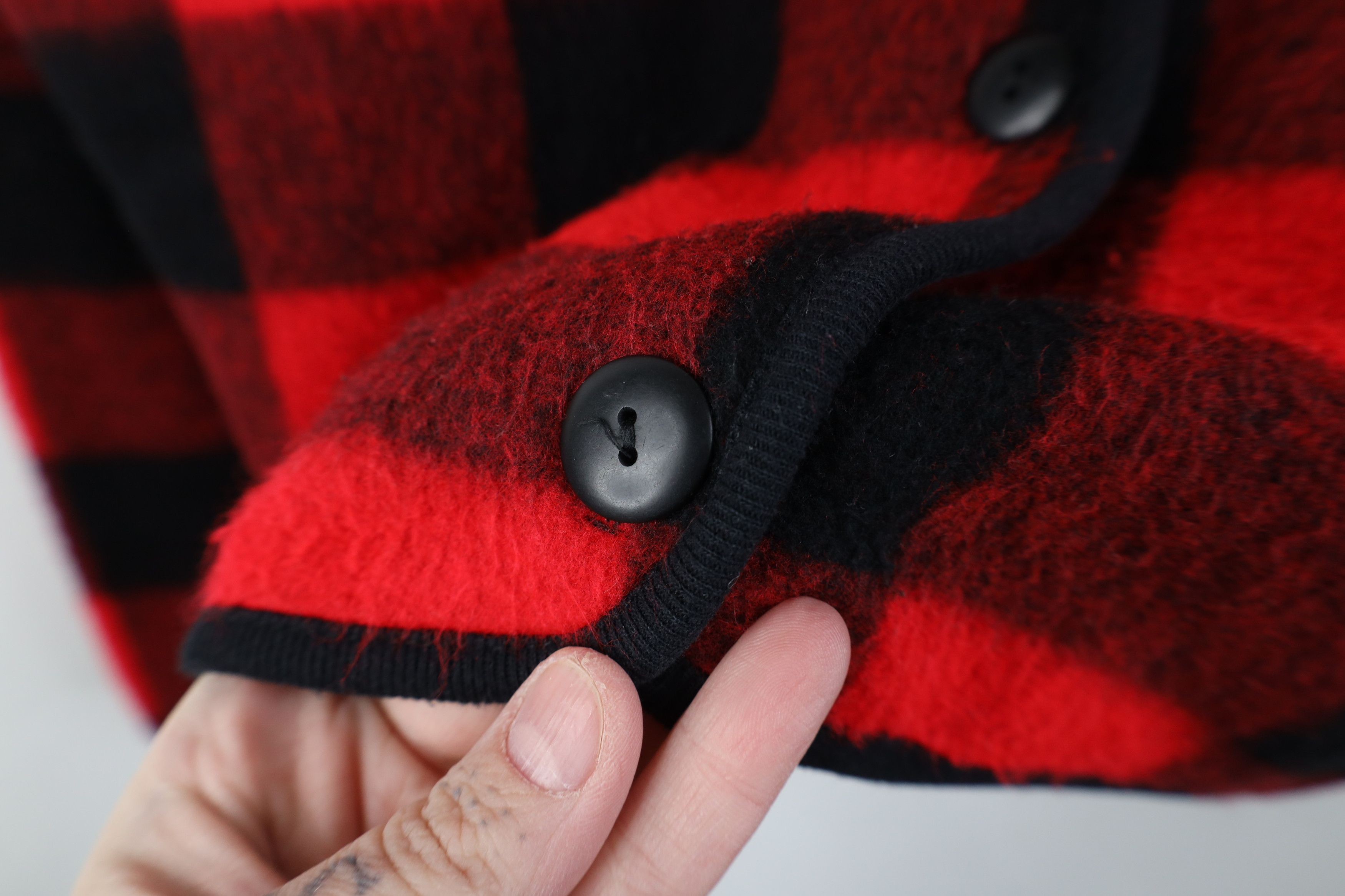 Vintage Vintage 90s Streetwear Plaid Fleece Cardigan Sweater USA Size M / US 6-8 / IT 42-44 - 4 Thumbnail