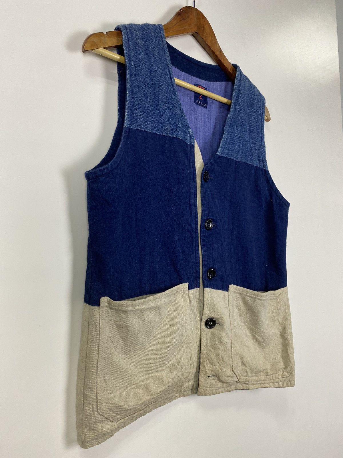 Japanese Brand × Vintage Vintage Gaijin Japanesse vest Size US S / EU 44-46 / 1 - 5 Thumbnail