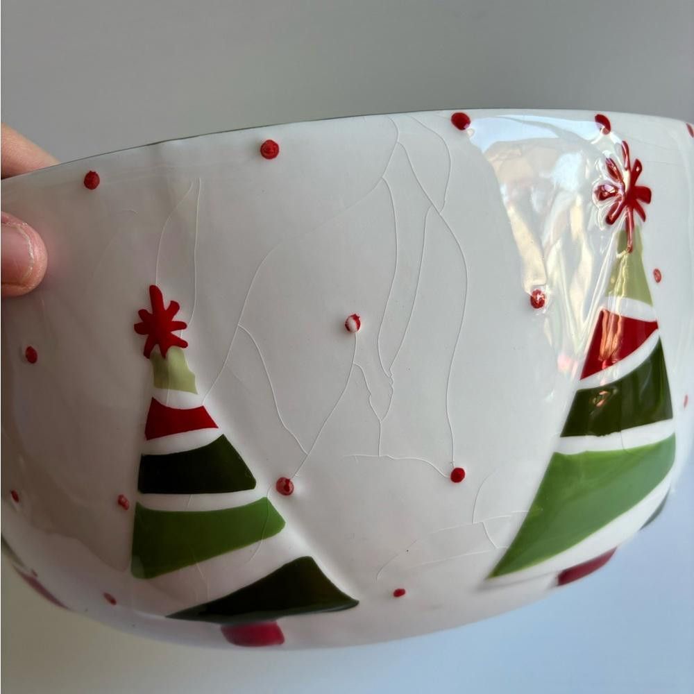 Designer Bella Casa Large Christmas Bowl Size ONE SIZE - 2 Thumbnail