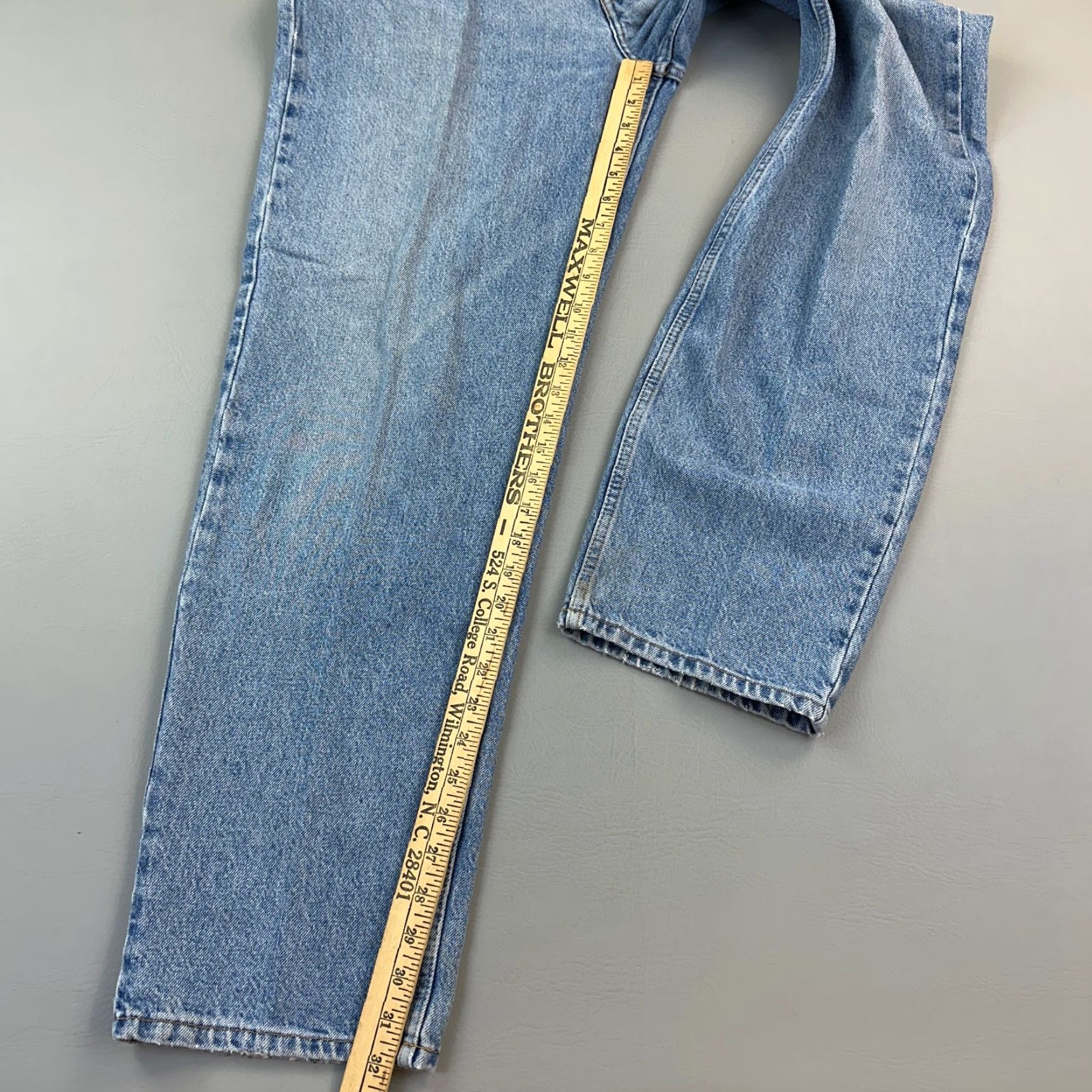 Calvin Klein VINTAGE Calvin Klein Jeans Mens 36x32 Double Stone Wash Denim Easy Fit 90s Y2K Jeans Mens Regular 5-Pocket Blue Autumn 90s Mens Size US 36 / EU 52 - 2 Thumbnail