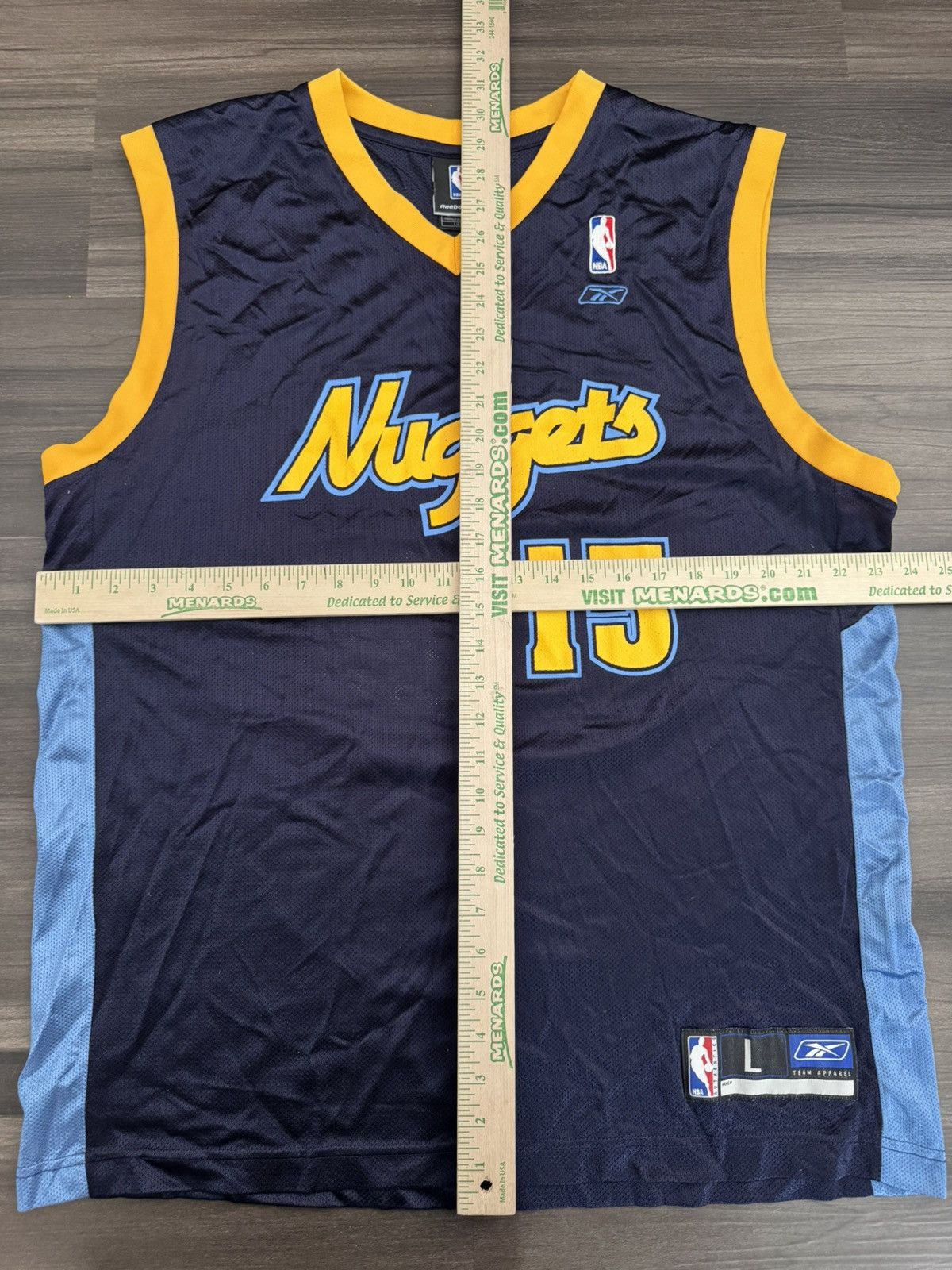 Reebok Denver Nuggets Carmelo Anthony #15 NBA Alternate Jersey Size US L / EU 52-54 / 3 - 7 Thumbnail