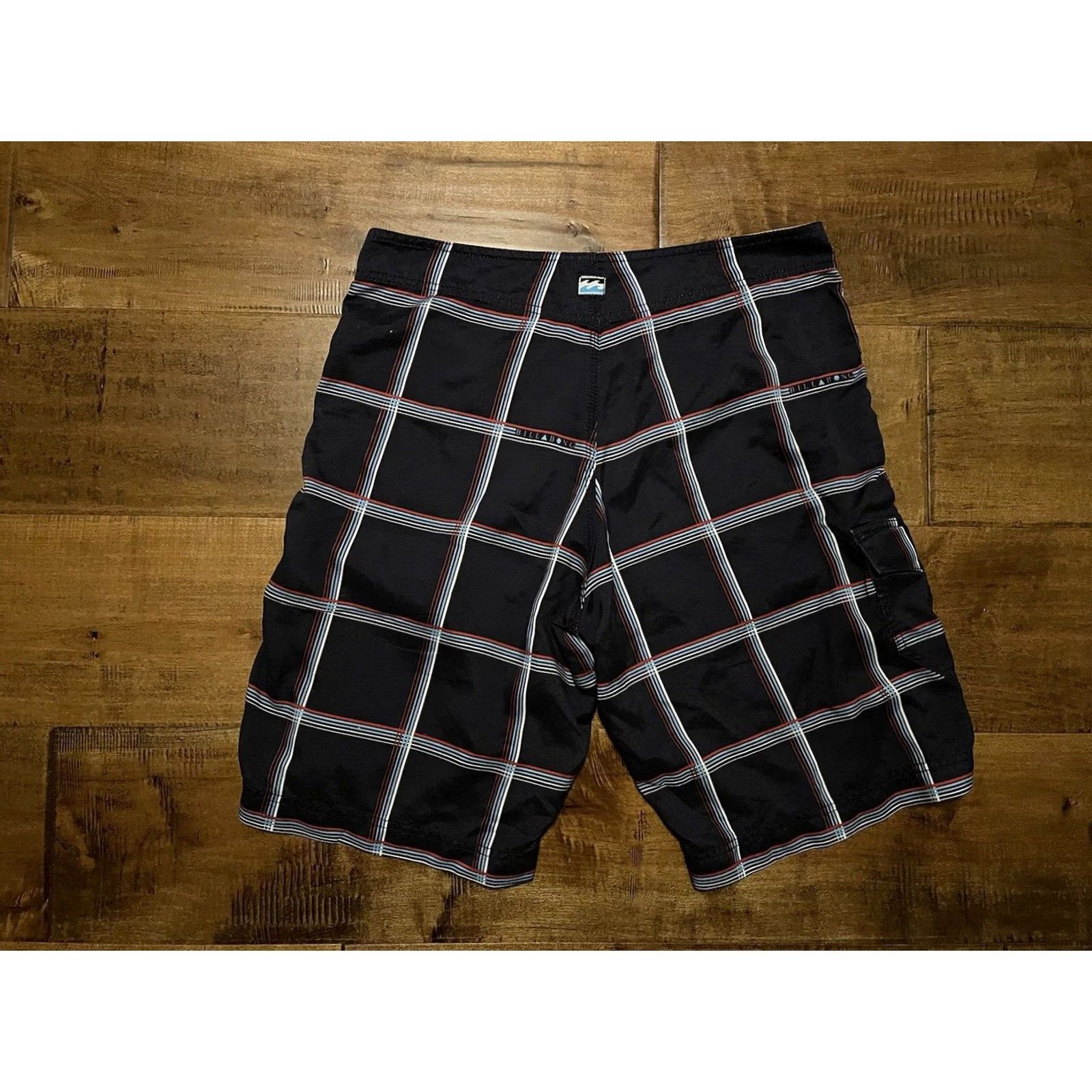 Billabong Billabong Y2K Plaid Navy Blue Swim Trunks Surf Board Shorts Suit Wear Men's 34 Size US 34 / EU 50 - 2 Thumbnail