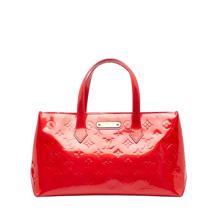 LOUIS VUITTON WILSHIRE PM MONOGRAM VERNIS TOTE BAG-E5466-SOLD 