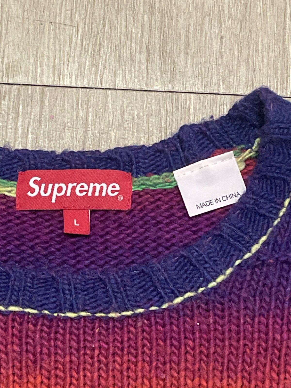 Supreme Supreme acid knit sweater Size US L / EU 52-54 / 3 - 2 Thumbnail