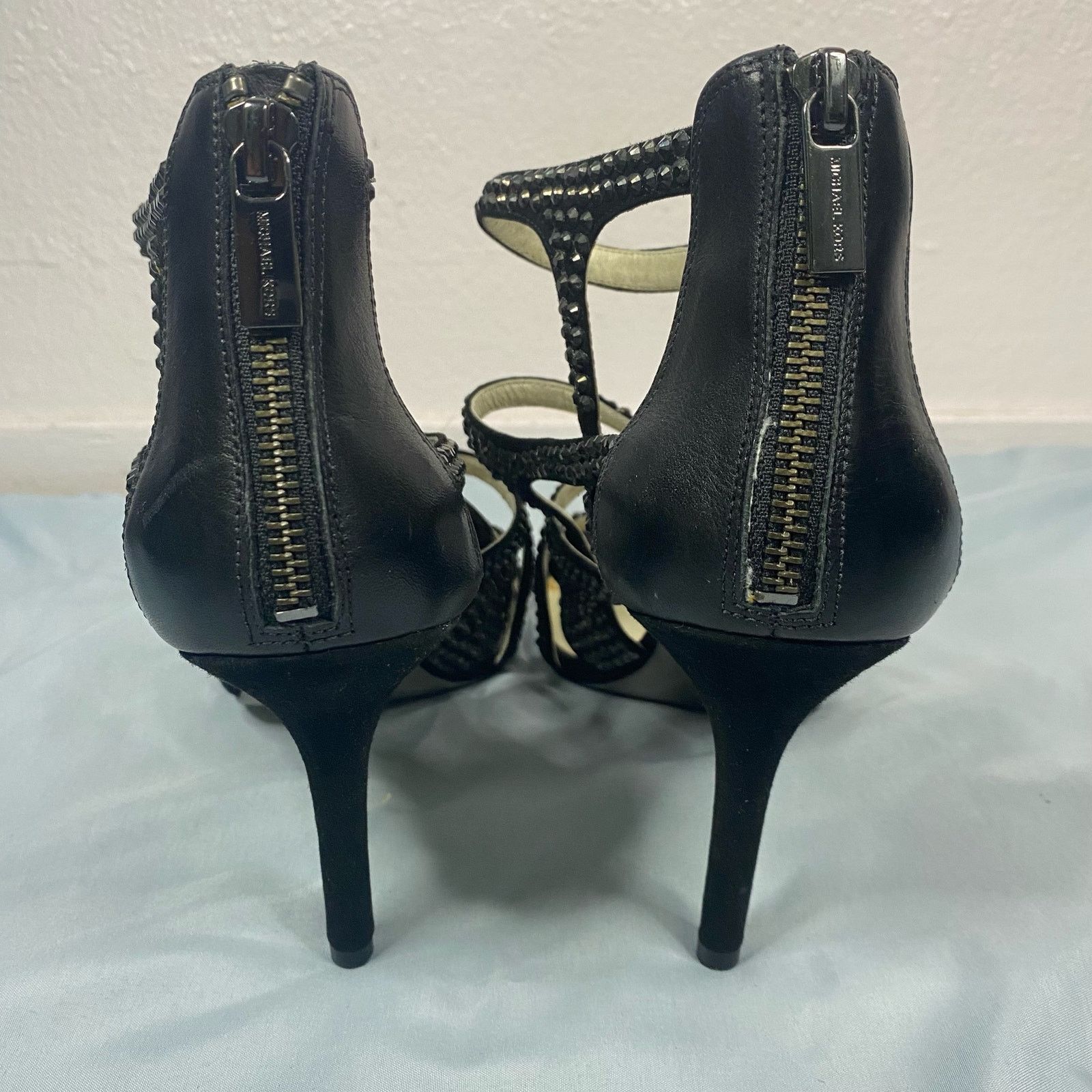 Michael Kors Michael Kors Shala Black Sandal Heels Womens Size 10 Size US 10 / IT 40 - 5 Thumbnail