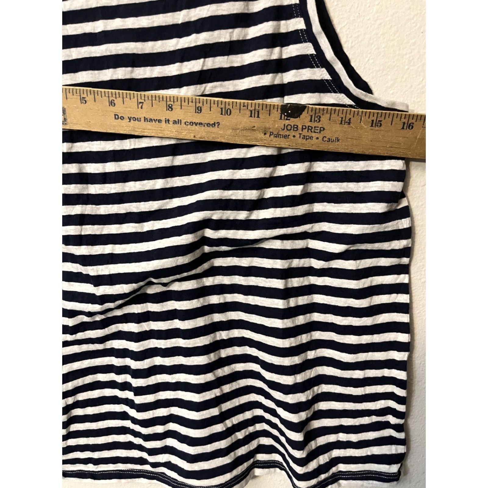 J.Crew J. Crew Factory Striped Tank Top Multicolor Women M V-Neck Sleeveless Shirt/Top Medium AO916 Size M / US 6-8 / IT 42-44 - 4 Thumbnail