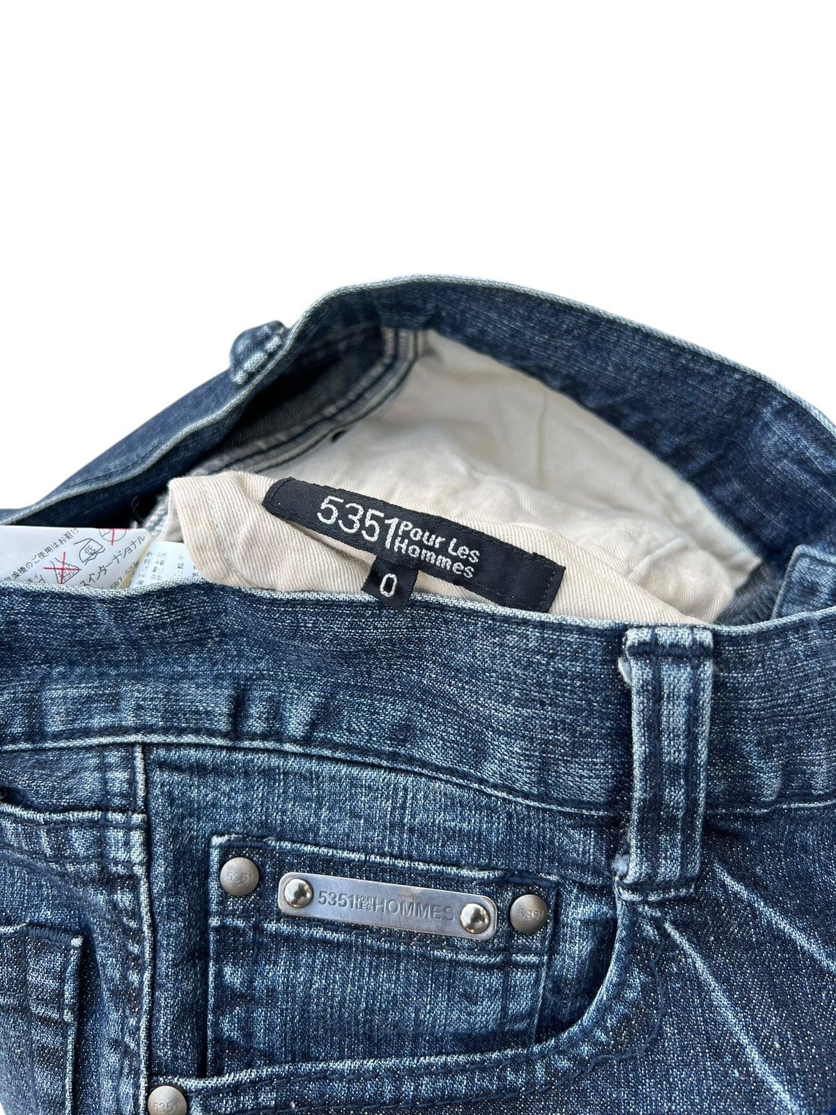5351 POUR LES HOMMES 5351 Pour Les Hommes Distressed Denim Flare Jeans Size US 29 - 13 Thumbnail