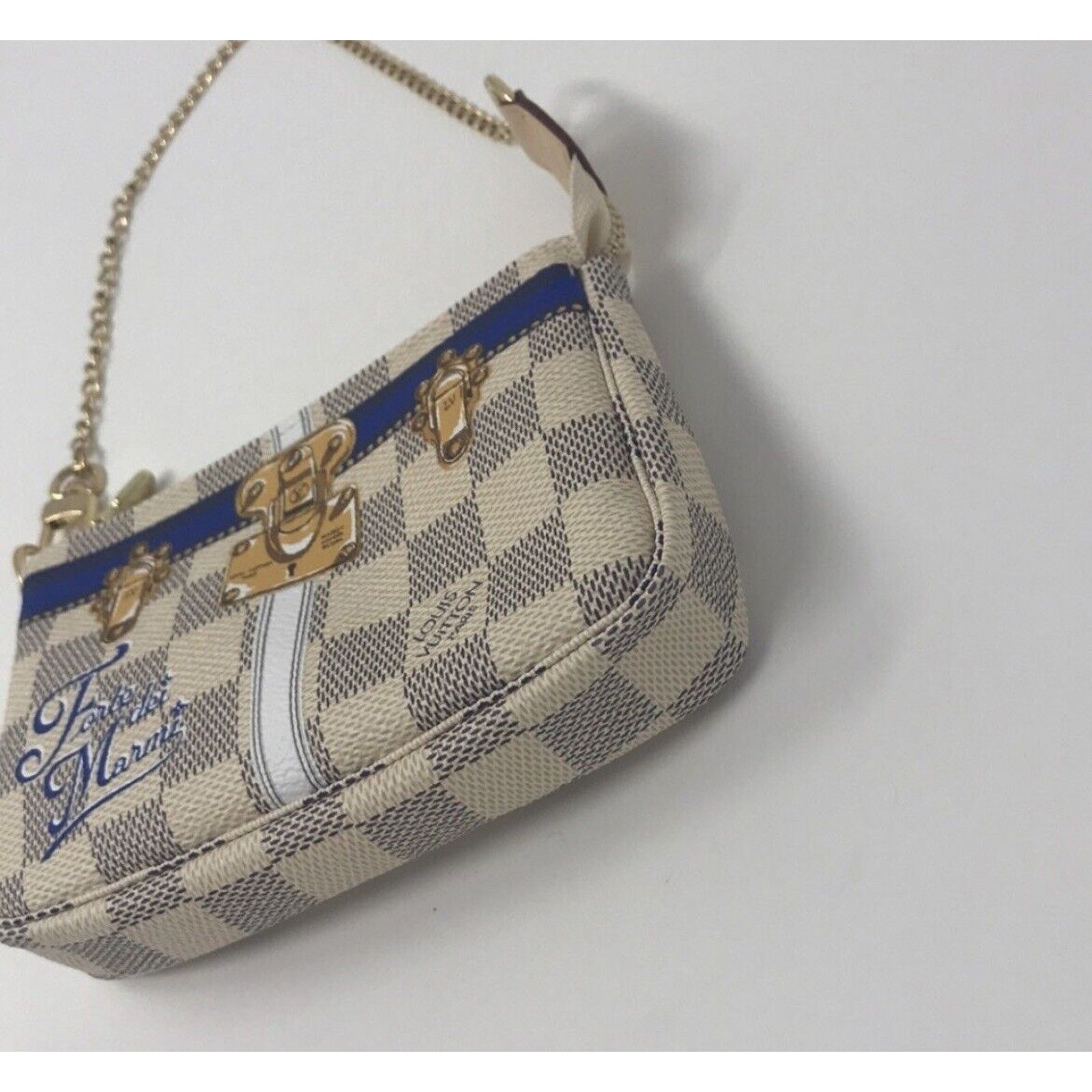 Louis Vuitton MINI POCHETTE LOUIS VUITTON FORTE DE MARMI LIMITED ED AZUR Size ONE SIZE - 7 Thumbnail