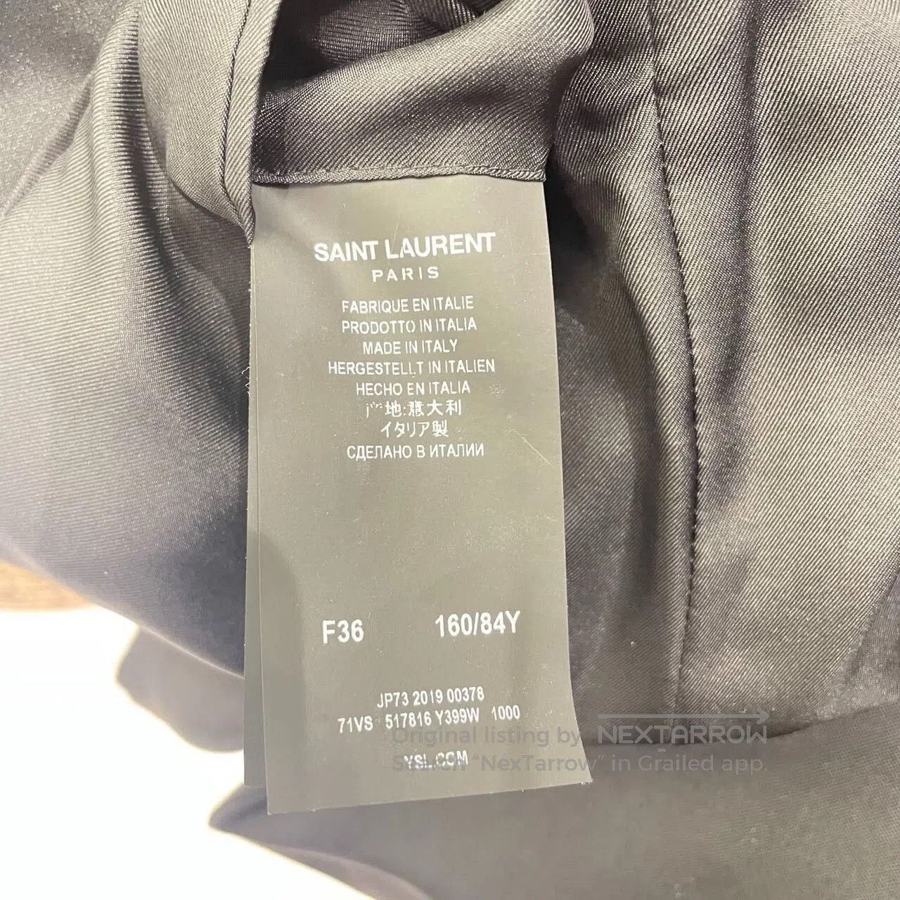 Saint Laurent Paris Saint Laurent SS21 Single Button Blazer. Size XS / US 0-2 / IT 36-38 - 9 Thumbnail