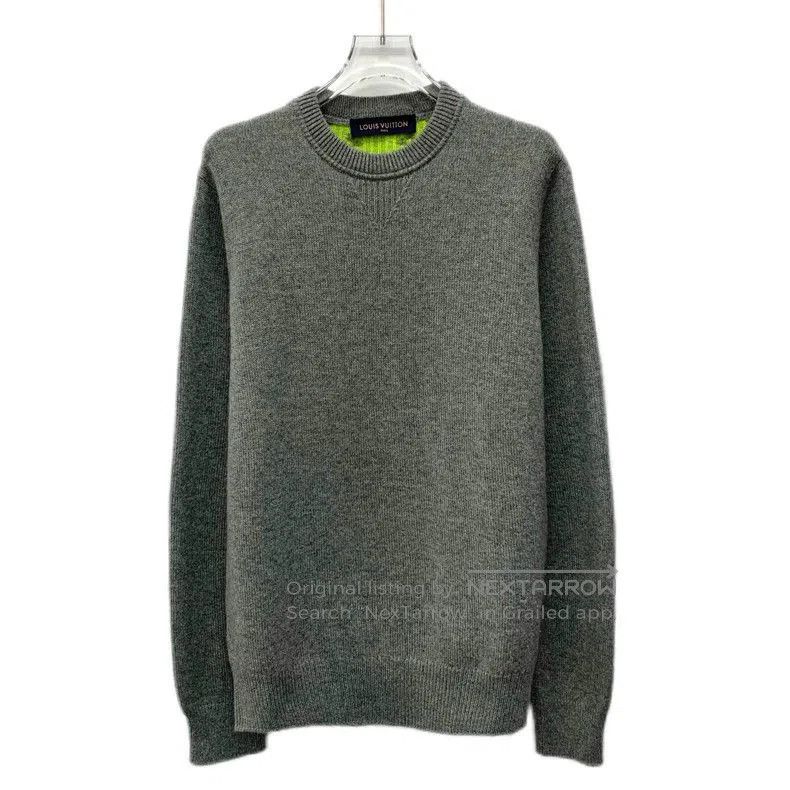 Louis Vuitton Louis Vuitton Gray Cashmere Logo Sweater. Size US S / EU 44-46 / 1 - 1 Thumbnail
