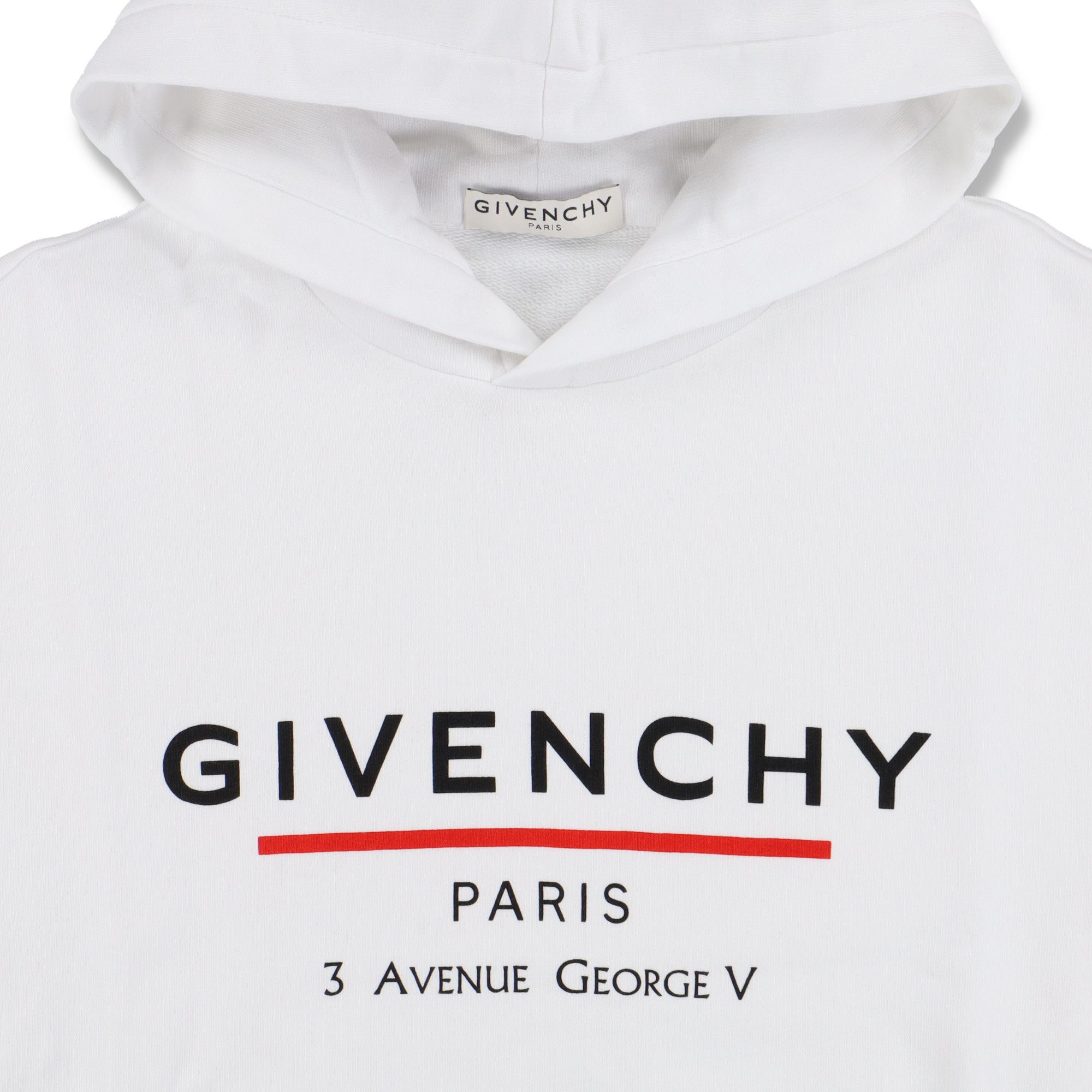 Givenchy White Address Logo Hoodie Size US S / EU 44-46 / 1 - 6 Thumbnail