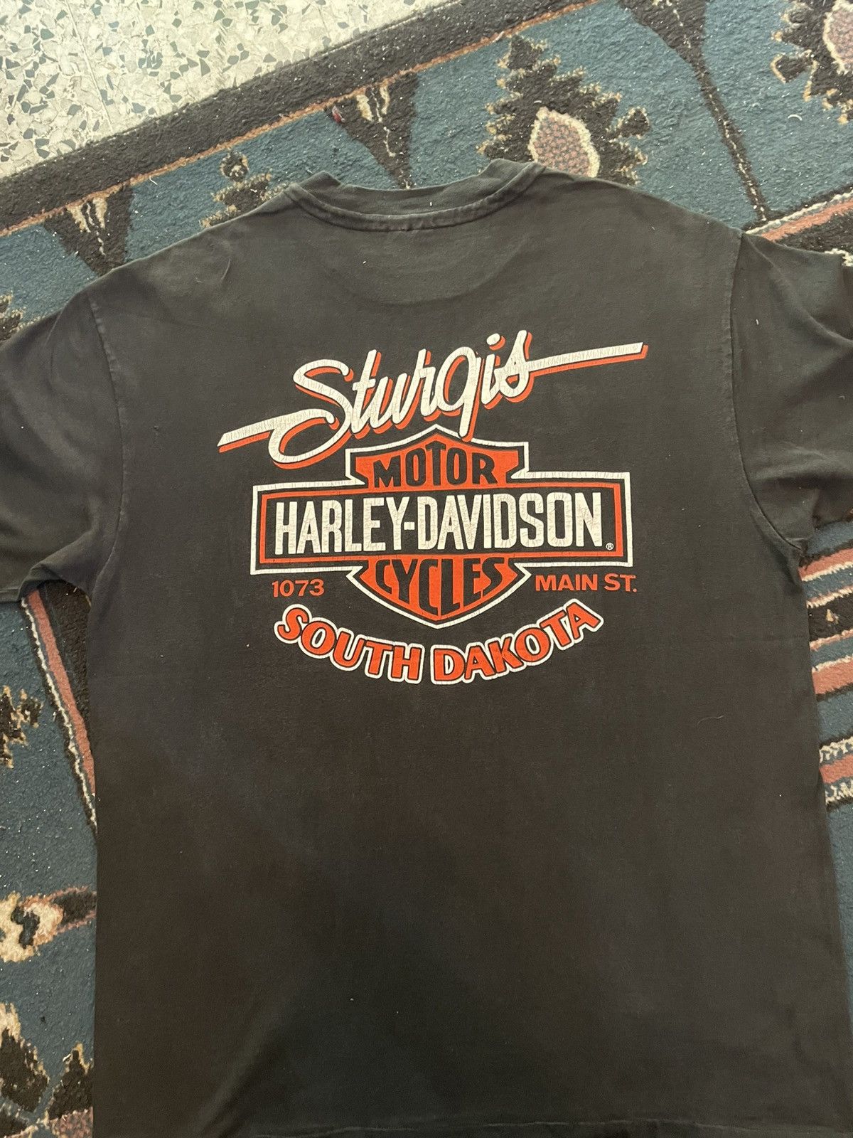 Harley Davidson Vintage Harley Davidson Tshirt Size US XL / EU 56 / 4 - 4 Thumbnail
