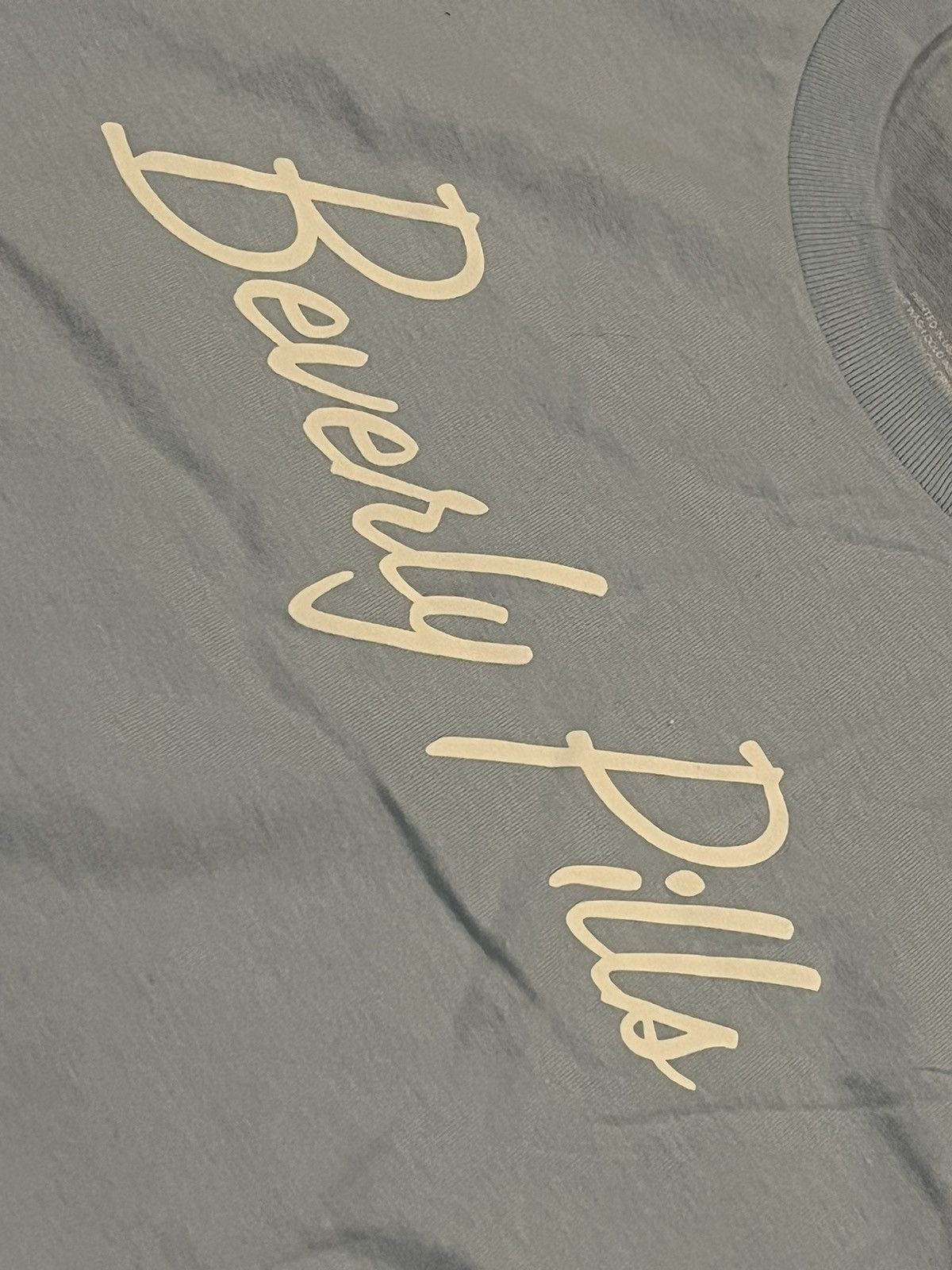 Designer Beverly Pills Blue Tee Size XL Size US XL / EU 56 / 4 - 4 Thumbnail