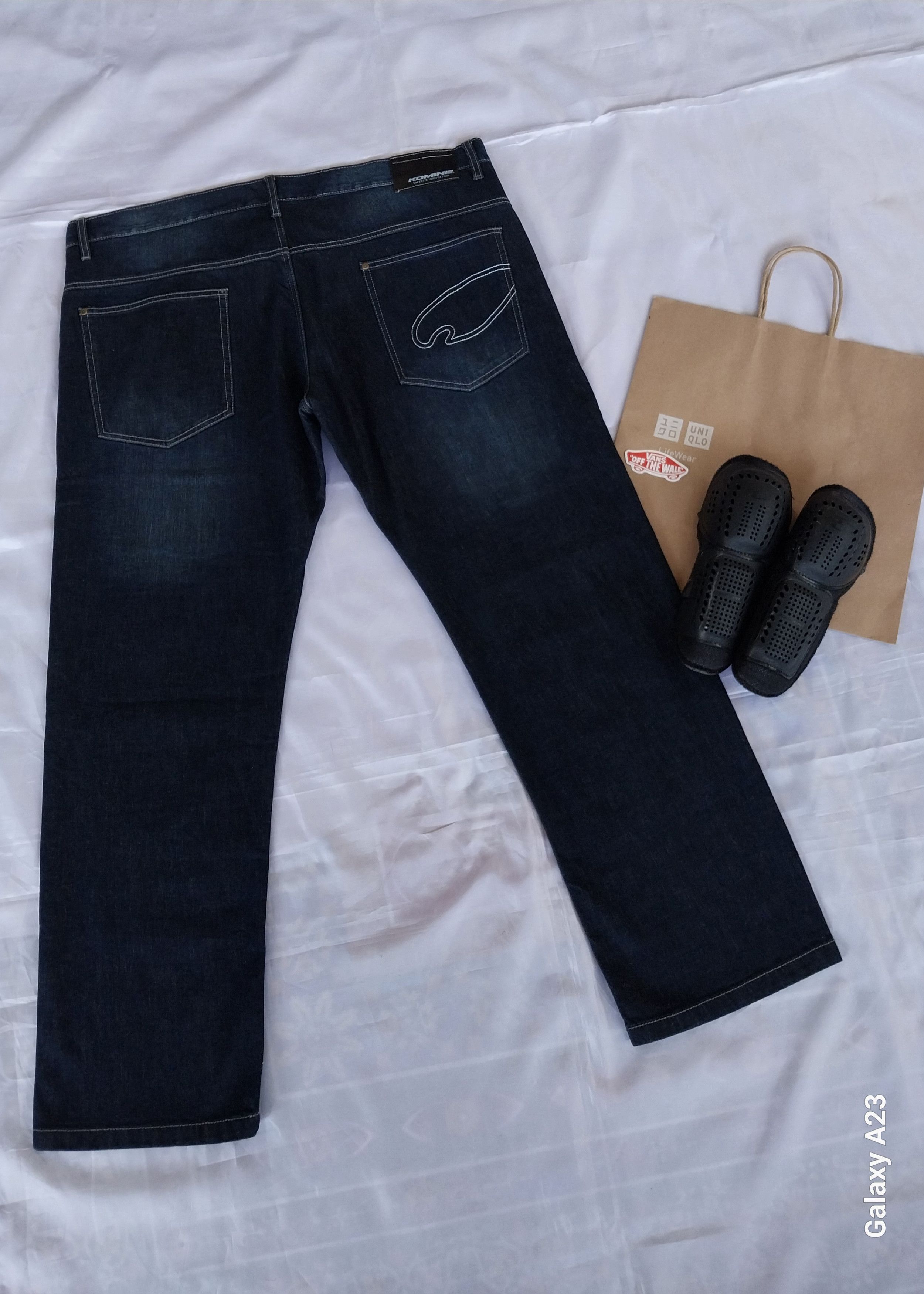 RIDING HIGH KOMINE PK-715 KEVLAR PROTECTION DENIM MOTORCYCLE RIDING Size US 44 / EU 60 - 4 Thumbnail