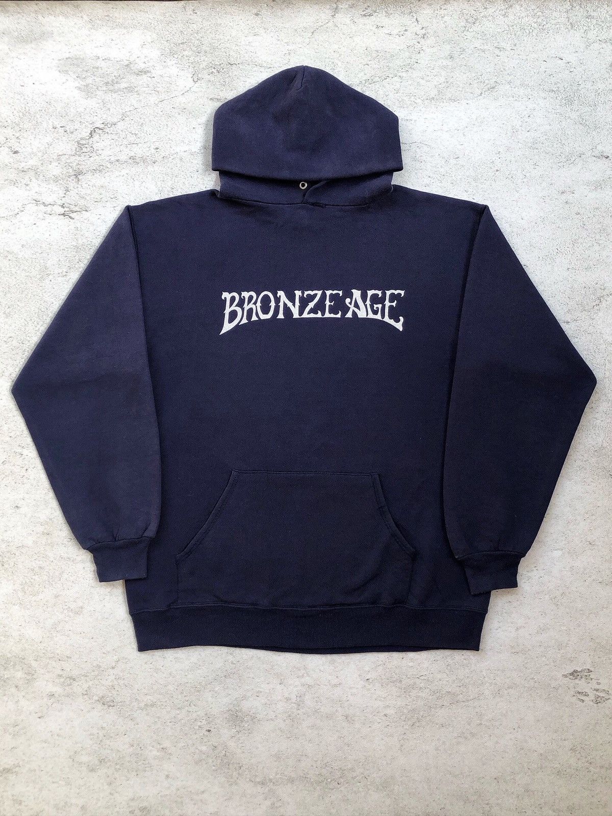 Vintage 90s Bronze Age Hoodie Sweatshirt Venice Old