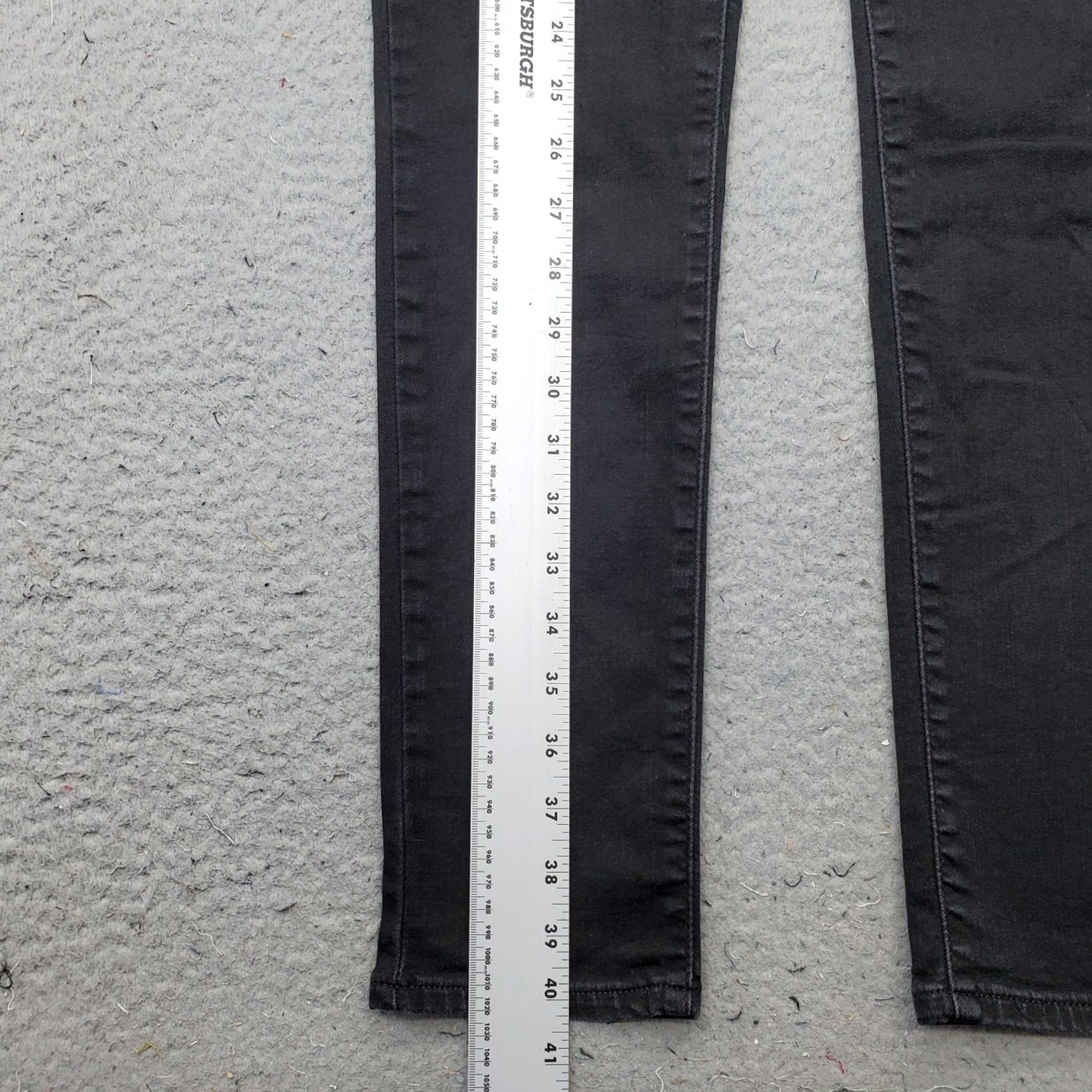 Levi's Levi's 721 Skinny Jeans Womens Black Denim High Rise Stretch Streetwear Size 24" / US 00 / IT 34 - 2 Thumbnail
