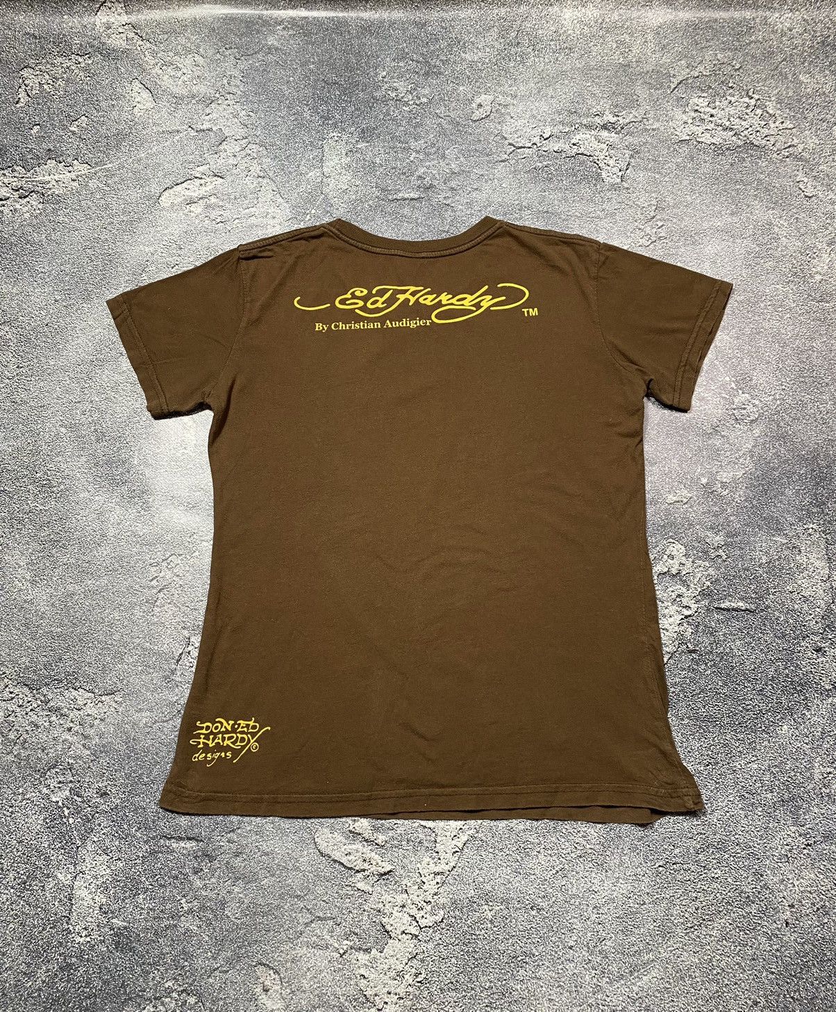 Christian Audigier × Ed Hardy × Japanese Brand Vintage ED HARDY by Christian Audigier Tshirt Size L / US 10 / IT 46 - 2 Thumbnail
