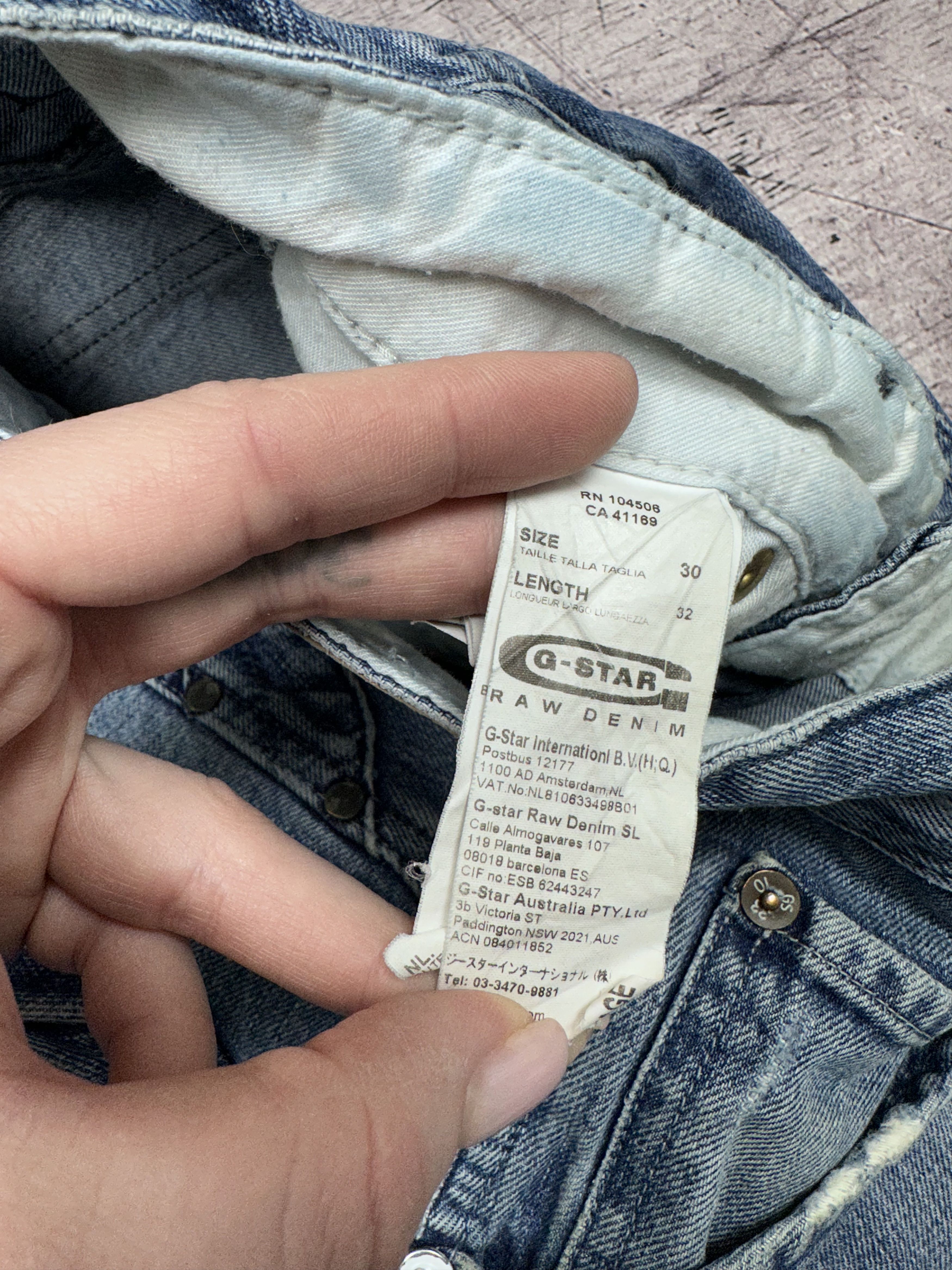 G-Star × Vintage G Star Raw Elwood Vintage Mens Denim Pants Double Knee Jeans Size US 30 / EU 46 - 3 Thumbnail