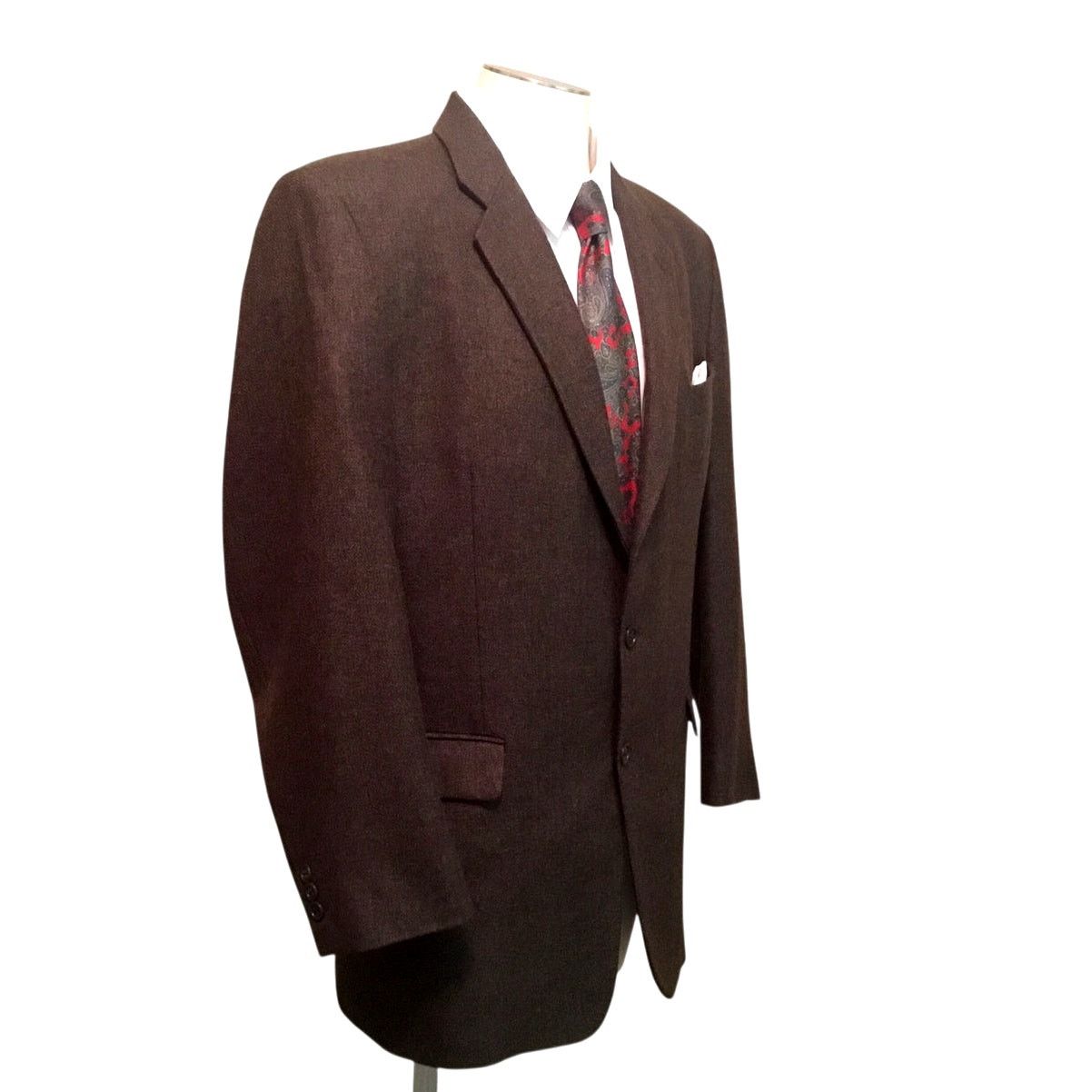 Other Calvin America Brown Herringbone Wool Sport Coat Size US M / EU 48-50 / 2 - 3 Thumbnail