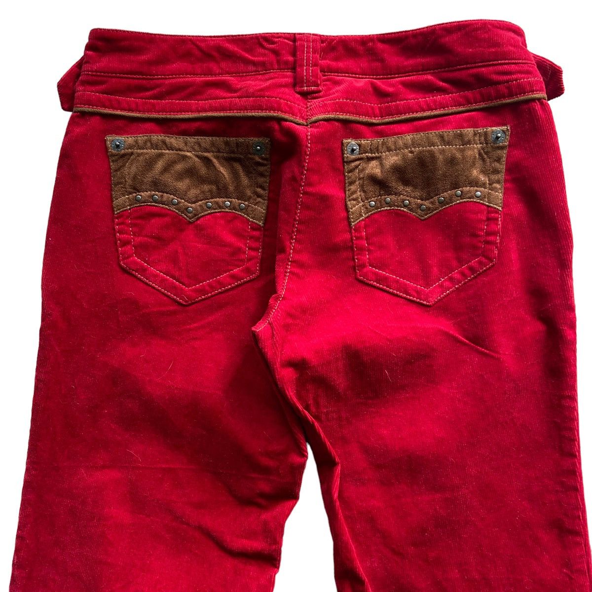 Japanese Brand Japanese-CASH Corduroy Studded Flare Pants Size US 29 - 4 Thumbnail