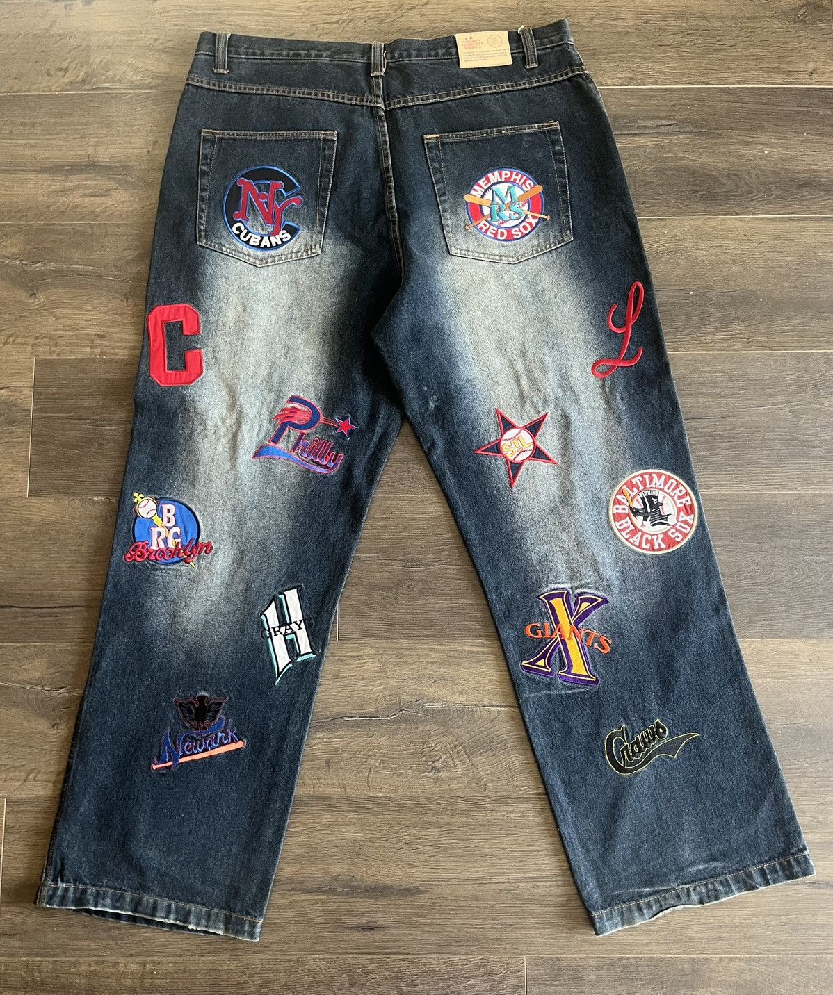 Other Headgear x Negro Leagues Baseball Patch Jeans (42) Size US 42 / EU 58 - 2 Thumbnail