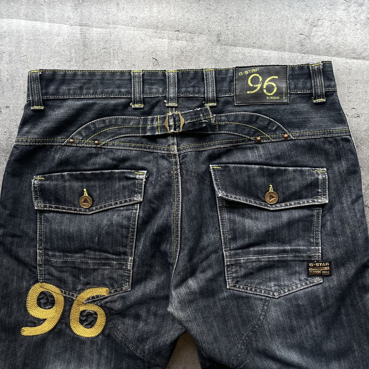 G-Star Vintage 90s G-Star 96 Work Pants Pocket Logo Size US 34 / EU 50 - 3 Thumbnail