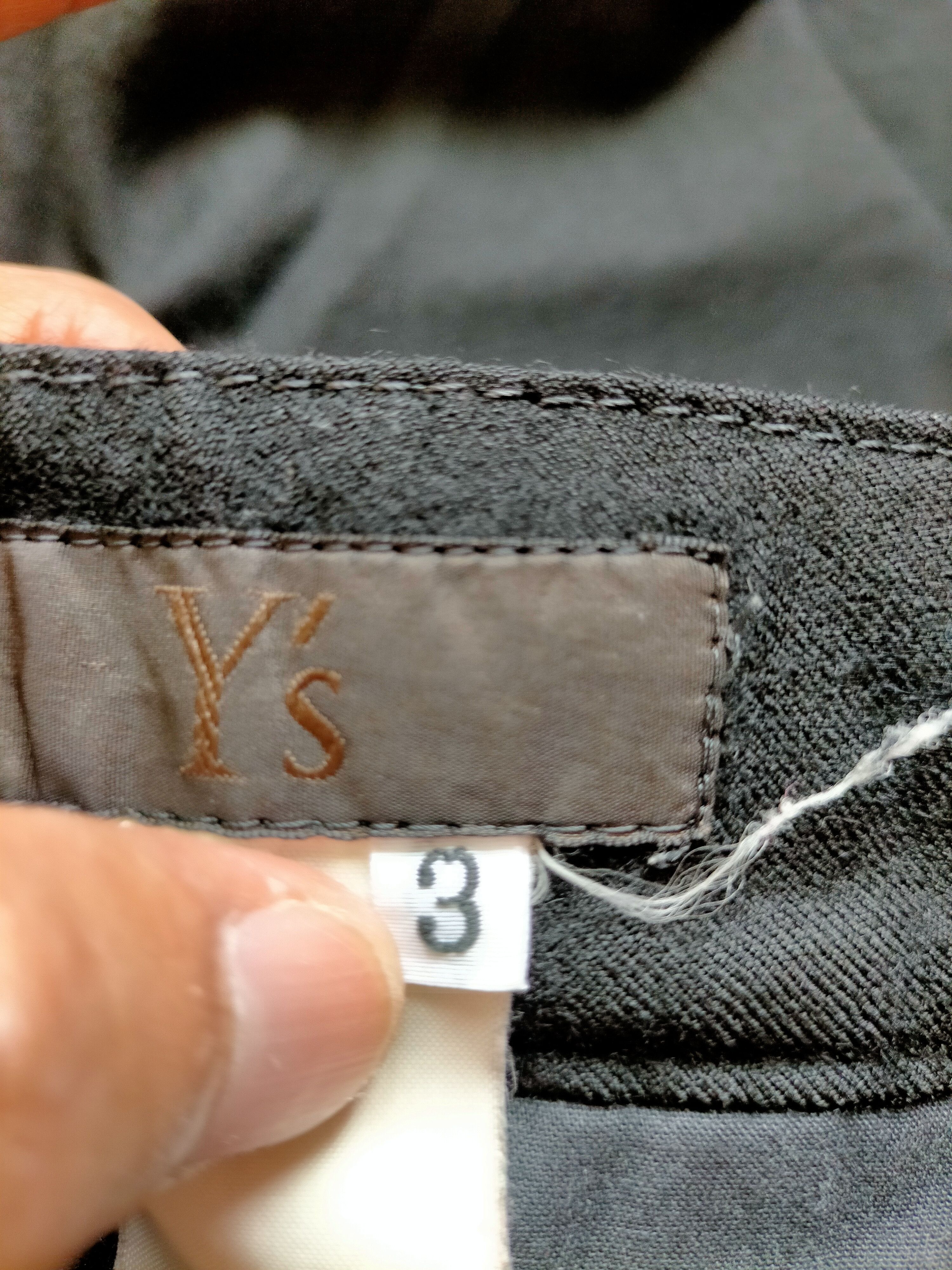 Yohji Yamamoto Y'S Yohji Yamamoto Rayon Wool Trouser Black Pants Size US 32 / EU 48 - 23 Thumbnail