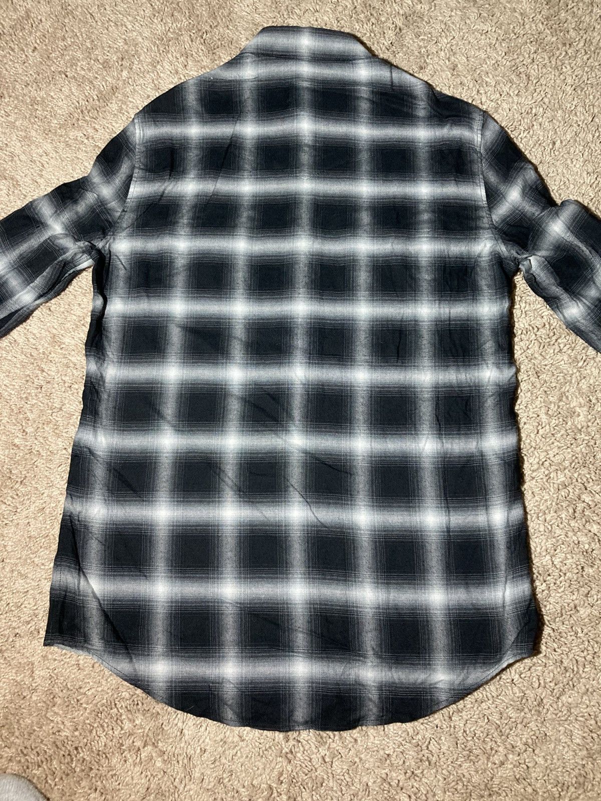 Celine SS19 Celine Shadow Plaid Western Shirt Viscose 2019 Hedi 37 Size US S / EU 44-46 / 1 - 11 Thumbnail