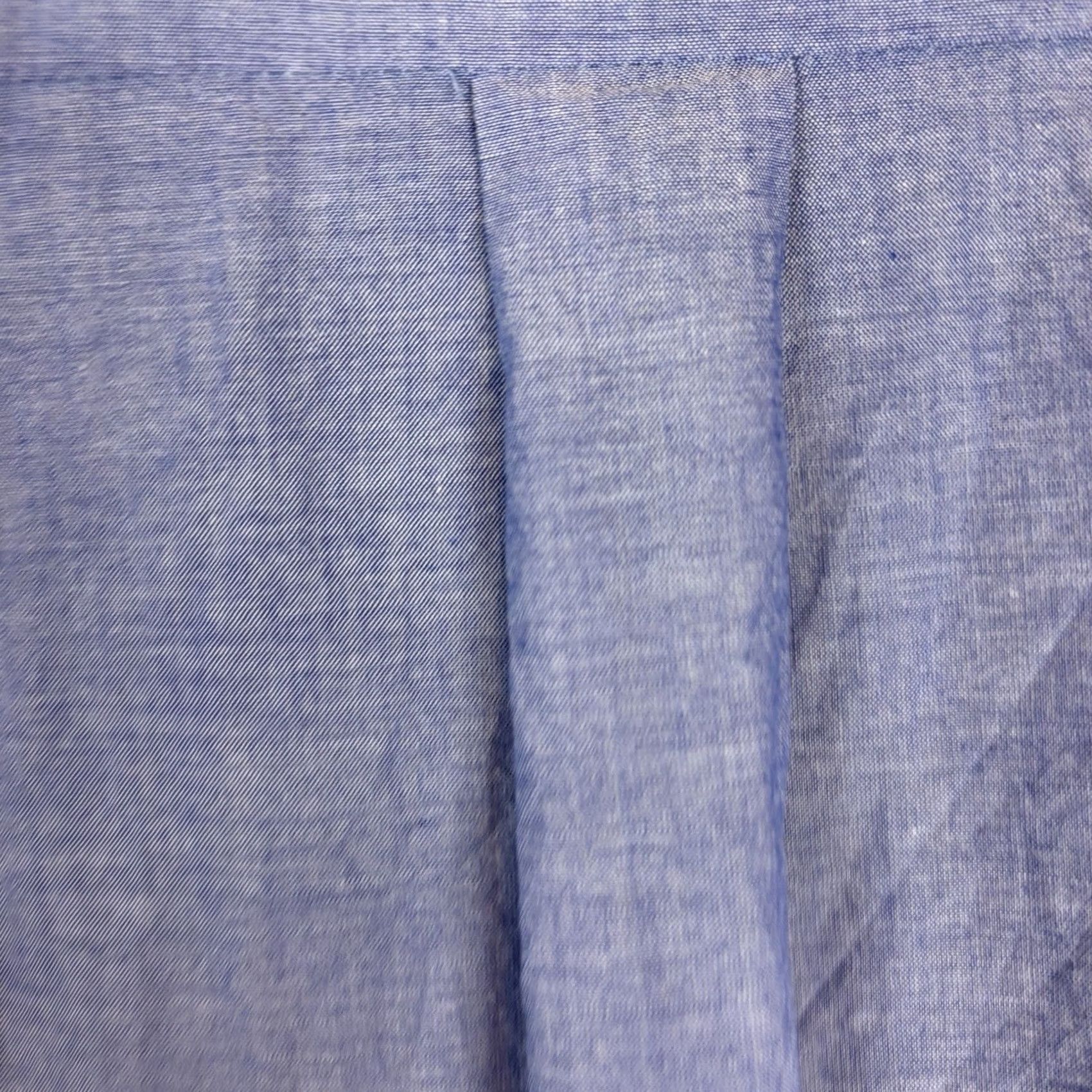 Vintage Preppy Blue Cotton Ruffle Poet Button Top Lagenlook Pirate Womens 18 Size XXL / US 16-18 / IT 52-54 - 7 Thumbnail