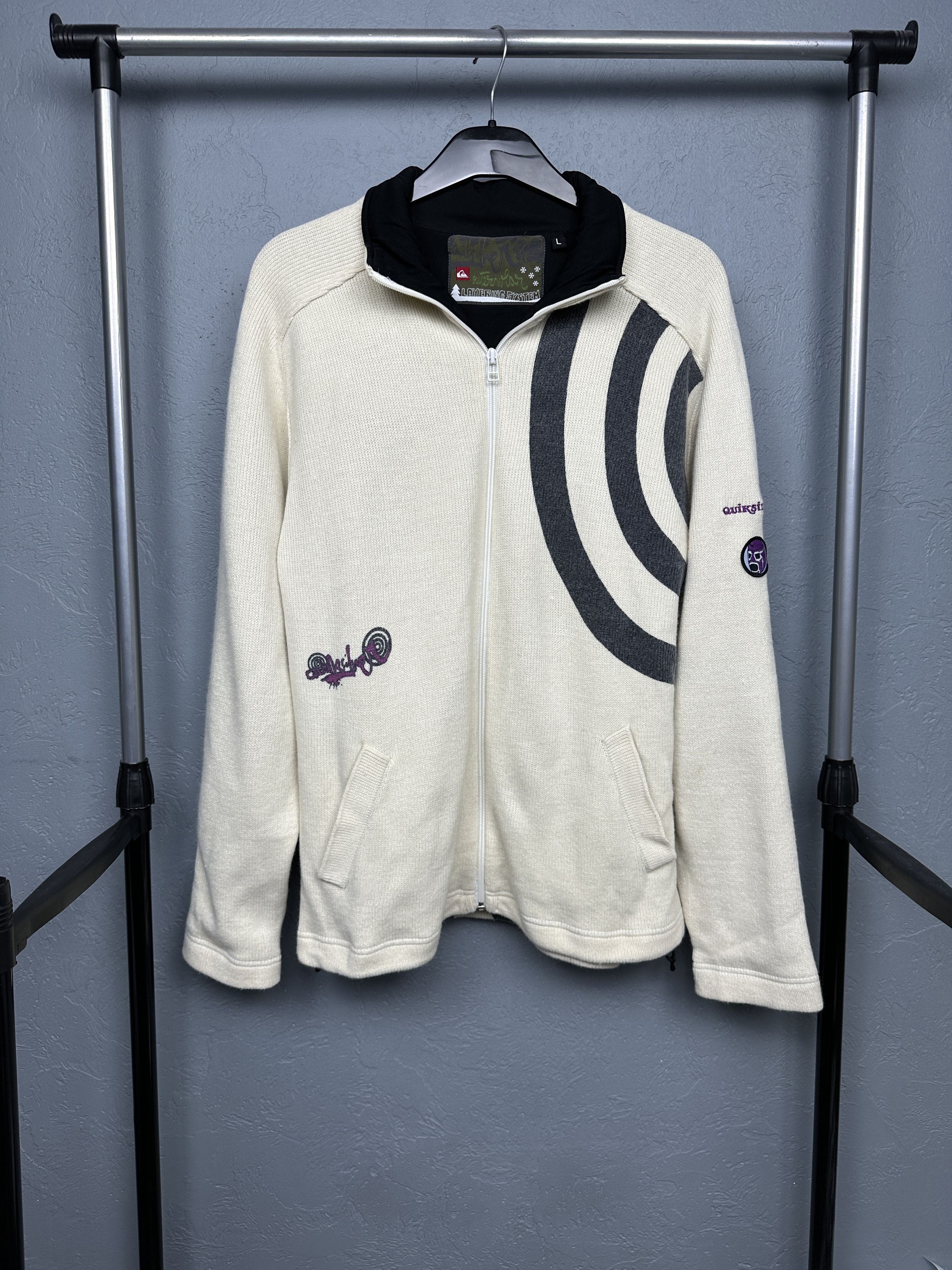 Quiksilver Quiksilver Luchador Vintage Mens Wool Windstopper Jacket Size US L / EU 52-54 / 3 - 1 Thumbnail