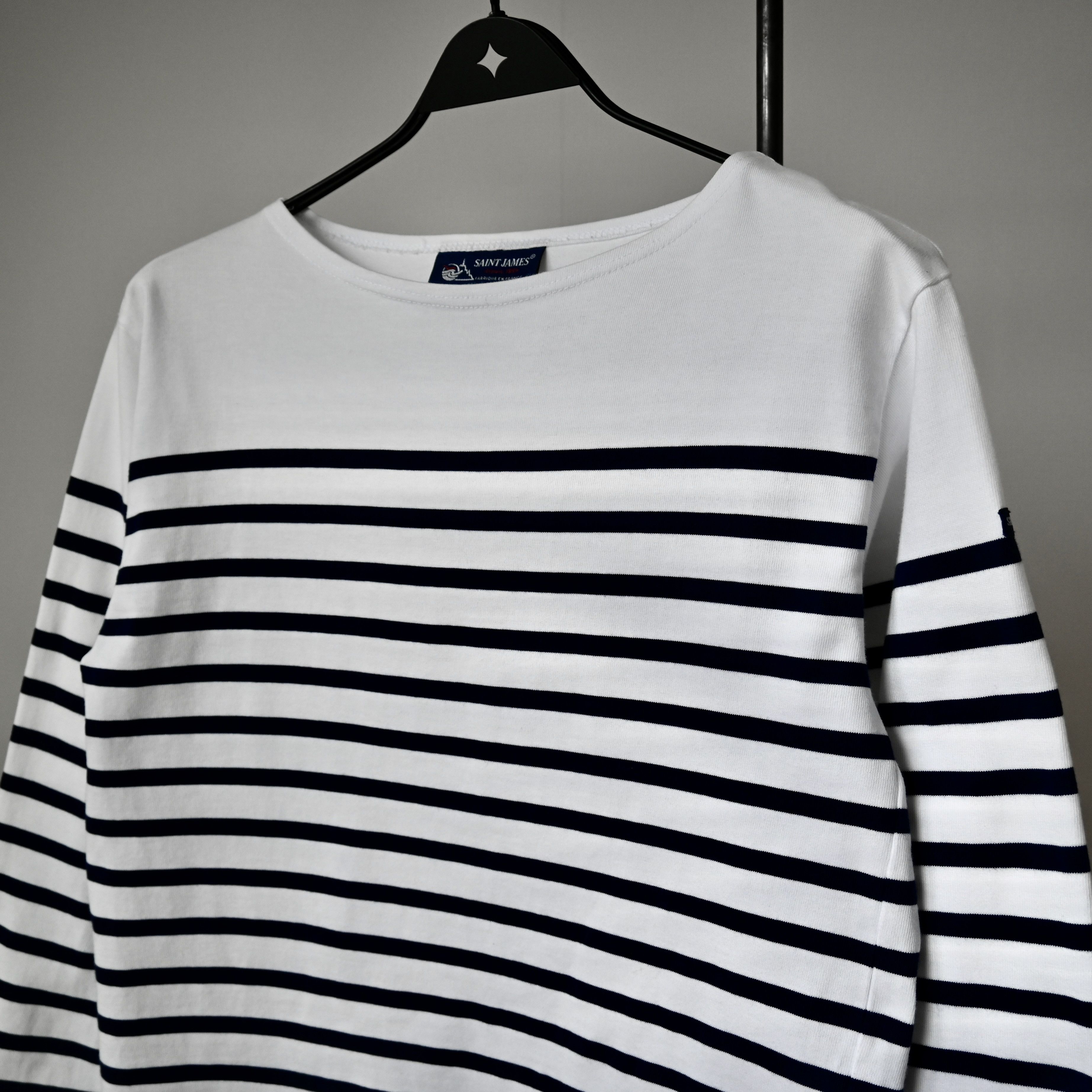 Saint James SAINT JAMES "NAVAL" authentic sailor shirt, 3/SM Size US S / EU 44-46 / 1 - 5 Thumbnail