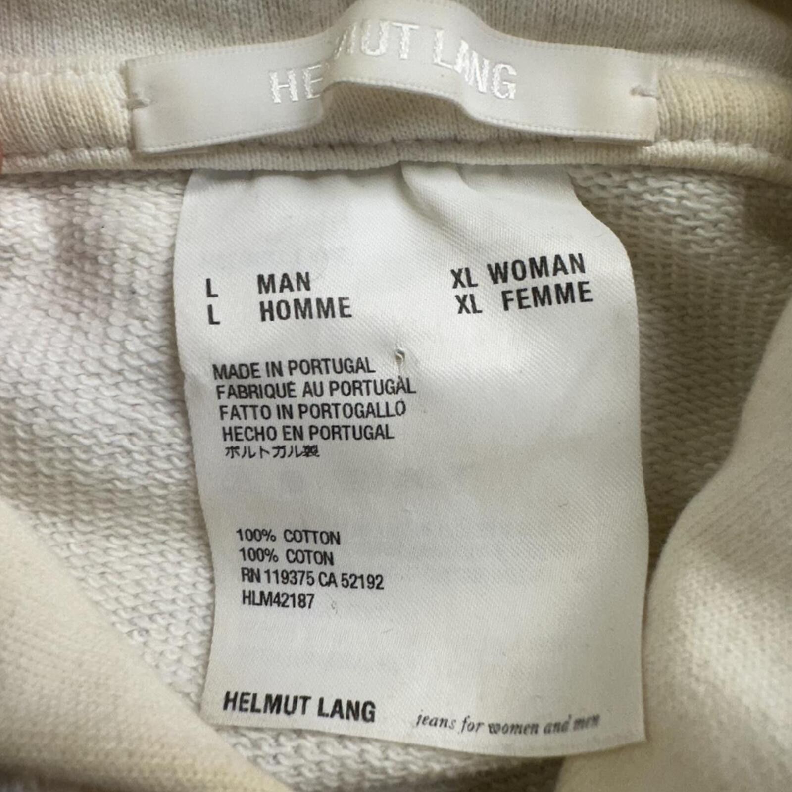 Helmut Lang White Helmut Lang hoodie with red heart design! Size US L / EU 52-54 / 3 - 4 Thumbnail
