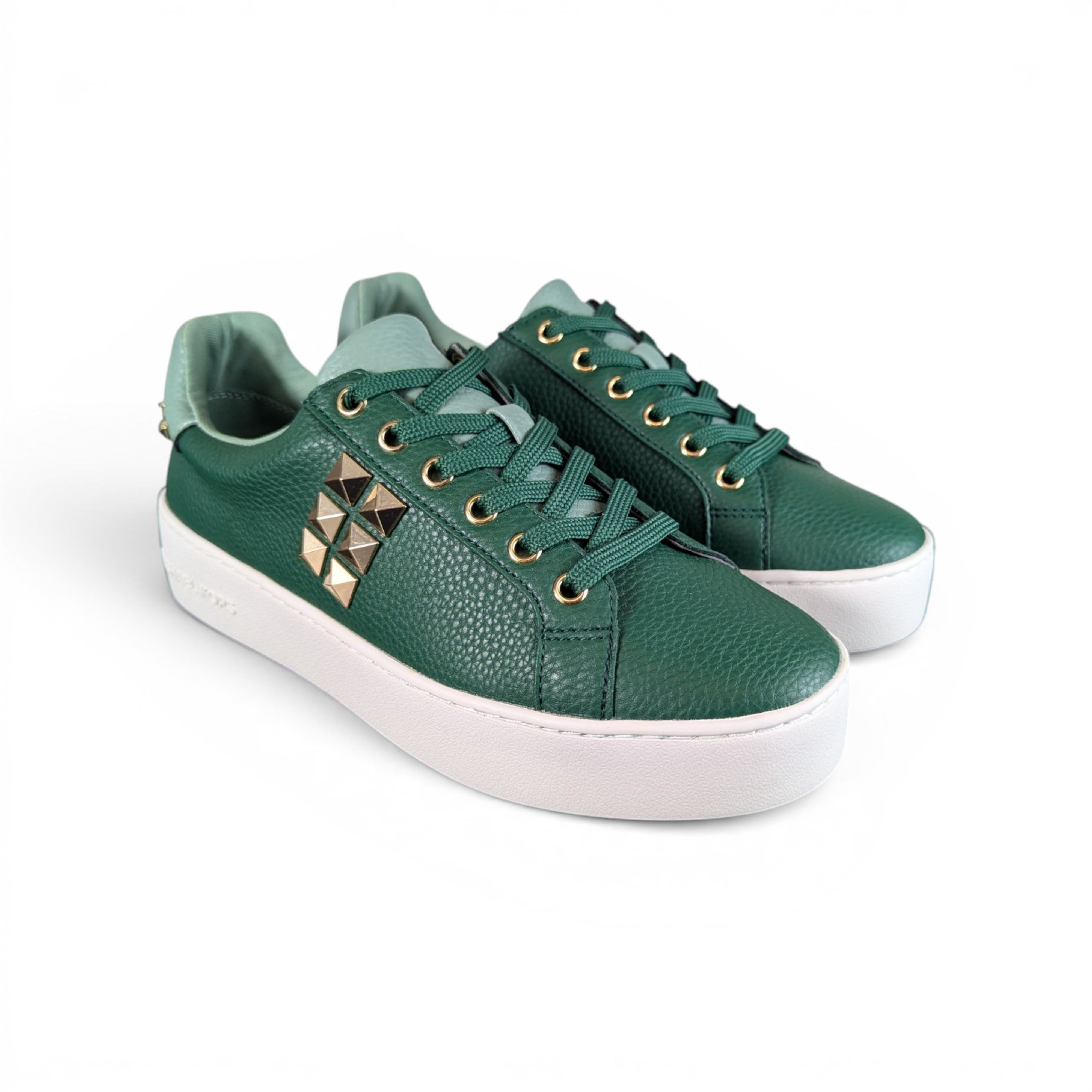 Michael Kors MICHAEL KORS Green Gold Sneakers Size US 7 / IT 37 - 3 Thumbnail