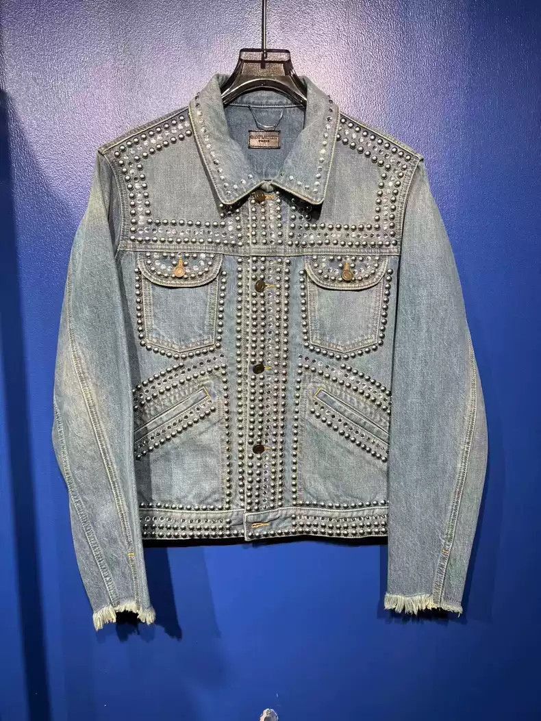 Saint Laurent Paris Saint Laurent Paris Diamond denim jacket-2505 Size US L / EU 52-54 / 3 - 1 Thumbnail