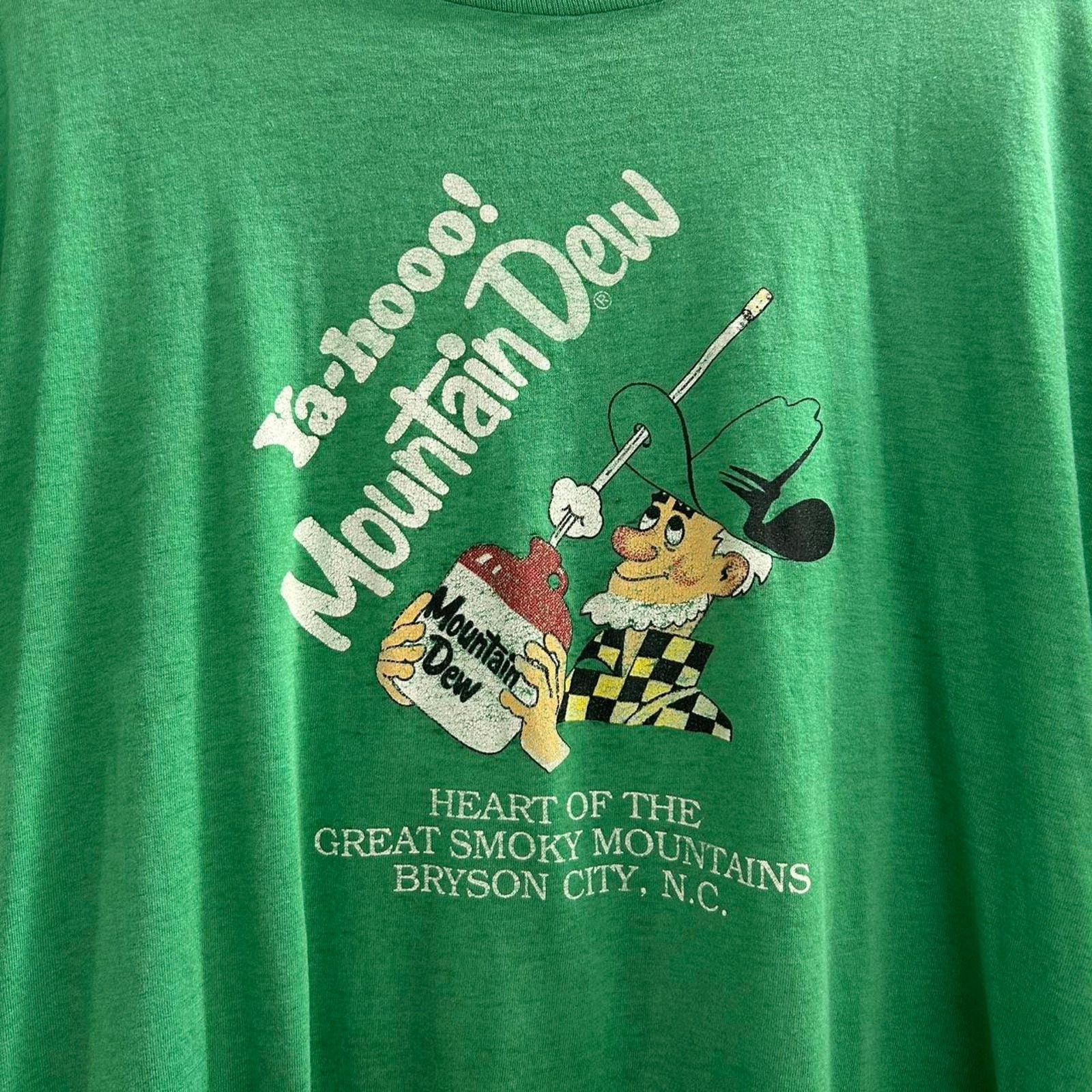 Other VTG 1980s Mountain Dew Promo green graphic tee Size US L / EU 52-54 / 3 - 2 Thumbnail