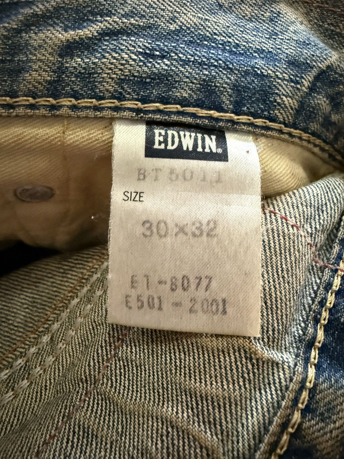 Edwin Edwin 503 Blue Trip Patina Fade Mud Wash Jeans Straight Size US 30 / EU 46 - 15 Thumbnail
