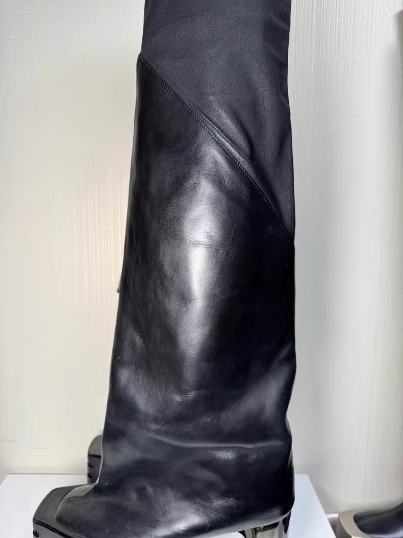 Rick Owens Rick Owens LEGRDE OBLIQUE PLATFORMS Q8 Size US 11 / IT 41 - 5 Thumbnail