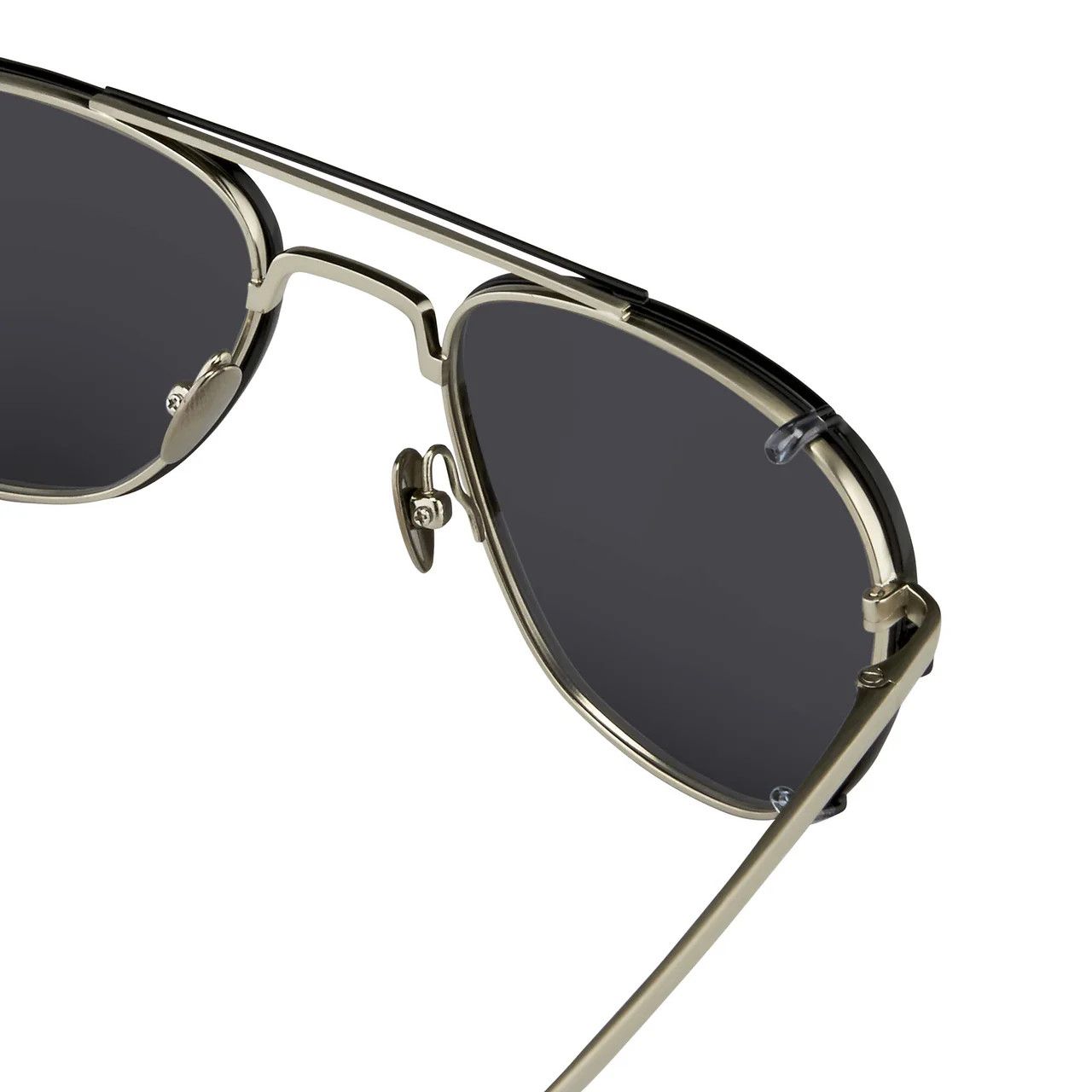 Dior Kris Van Assche Sunglasses Rectangular Black and Grey Size ONE SIZE - 4 Thumbnail