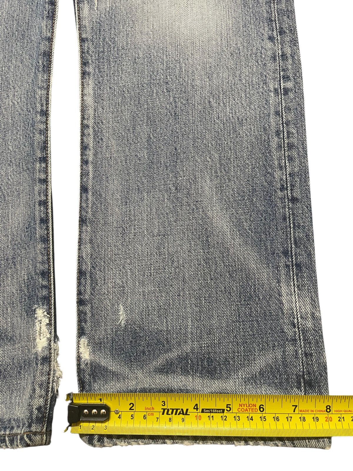 Kapital Vintage Japanese Brand Blue Faded Wash Distressed Jeans Size US 30 / EU 46 - 16 Thumbnail