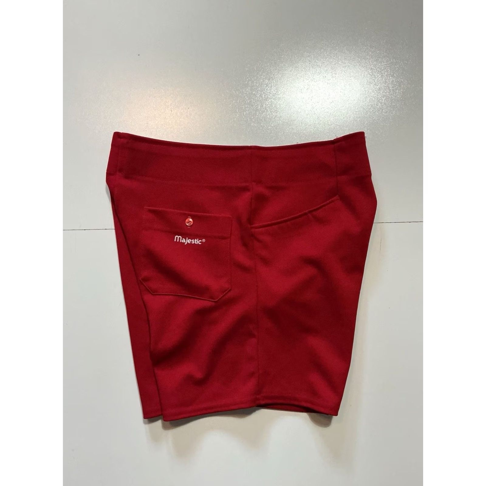 Vintage VINTAGE Majestic Athletic Made In USA Red Baseball 6” Inseam Shorts M Mens Baseball USA Size US 31 - 2 Thumbnail
