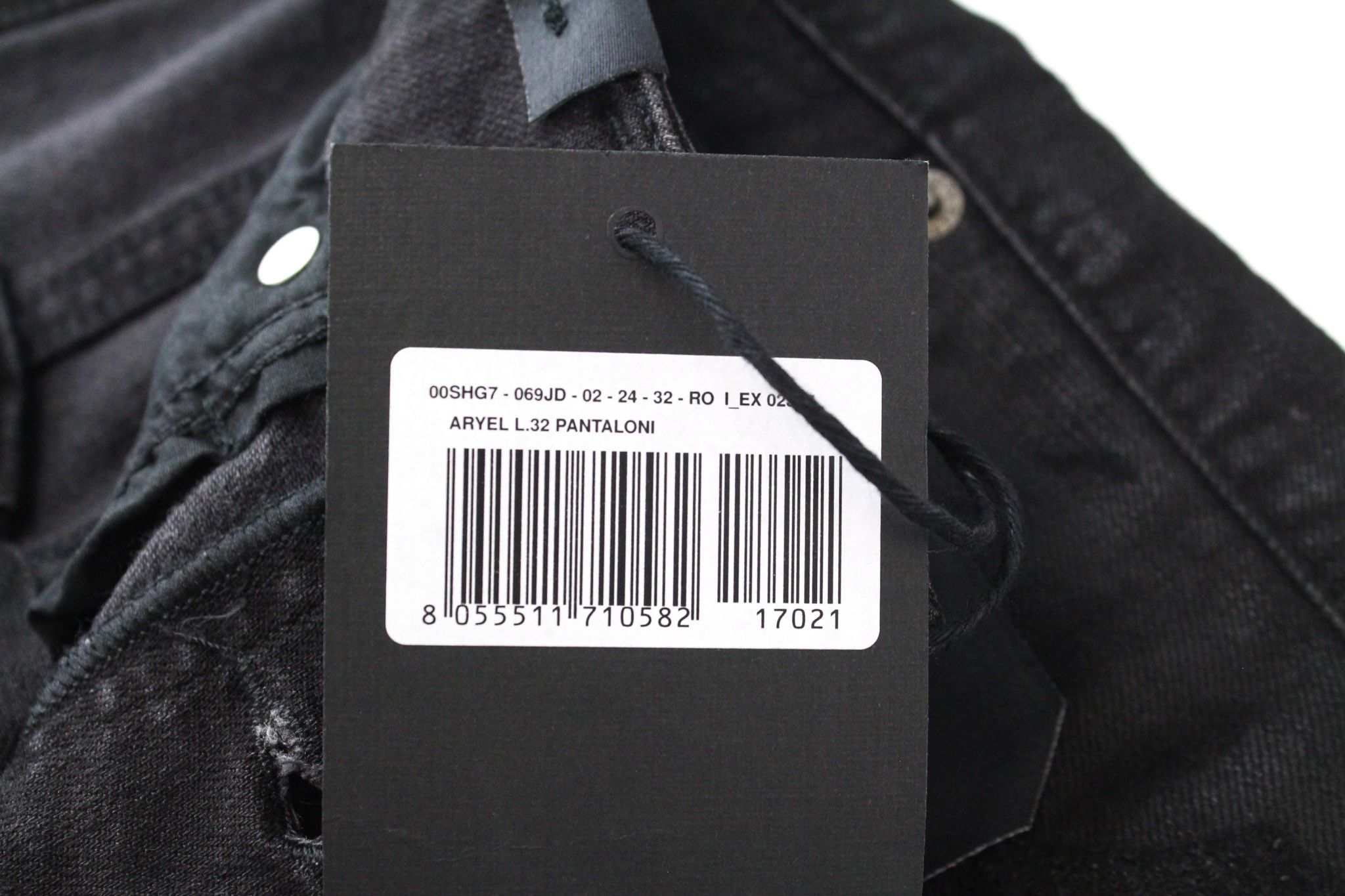 Diesel ARYEL 069JD W24/L32 Girls Black Crop Jeans 69991 Size 24" / US 00 / IT 34 - 7 Thumbnail