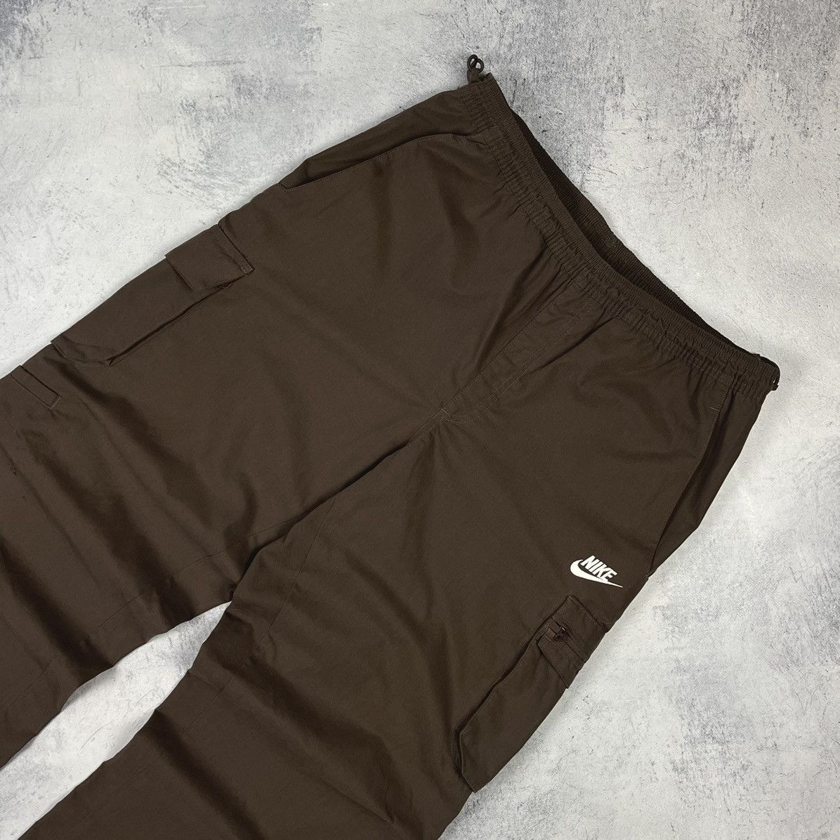 Nike Vintage Nike brown rare cargo baggy drill track pants 90’s Size US 34 / EU 50 - 2 Thumbnail