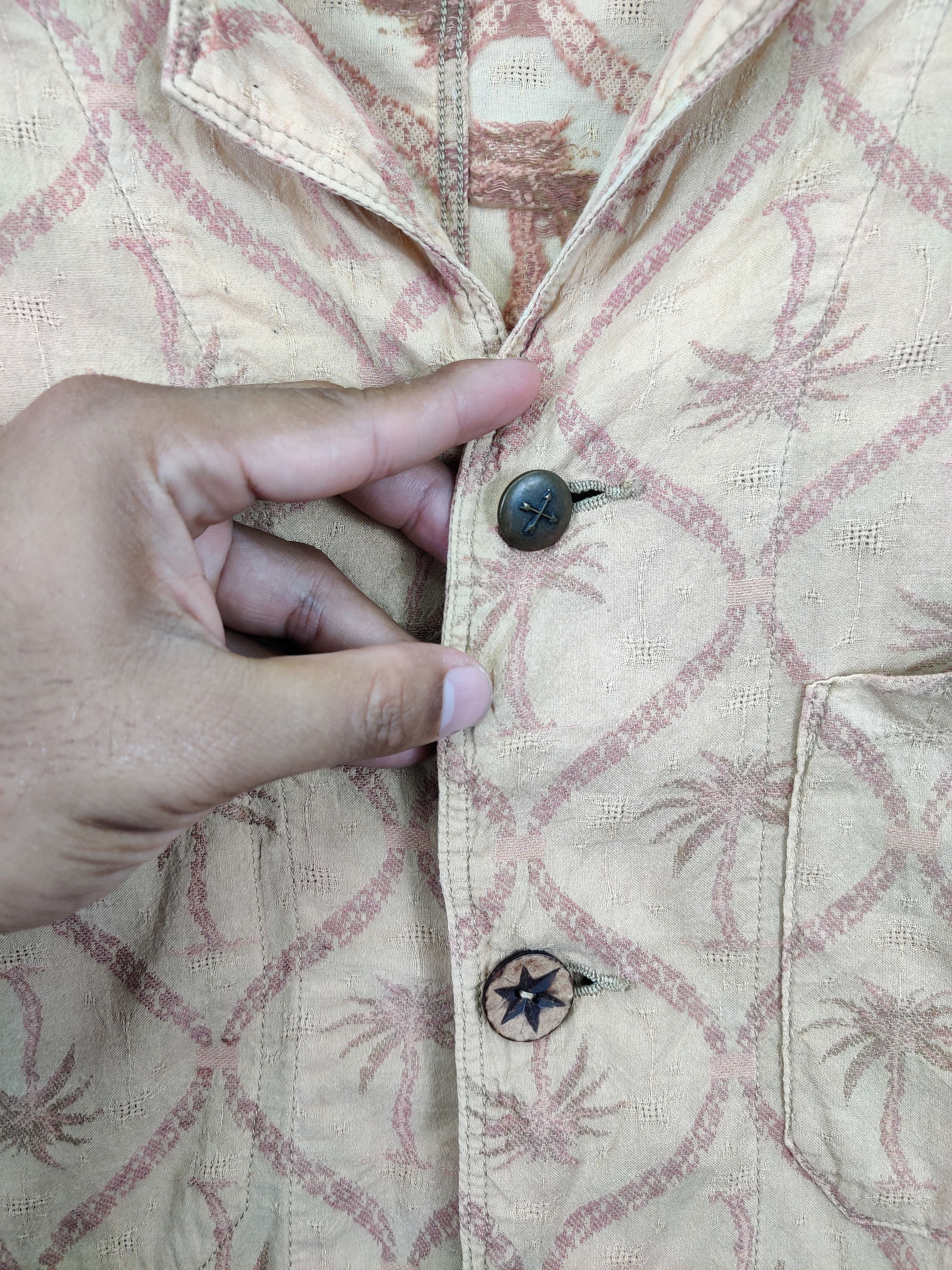 Kapital Vintage Kapital Woven Palm Tree Patchwork Jacket Size US M / EU 48-50 / 2 - 9 Thumbnail