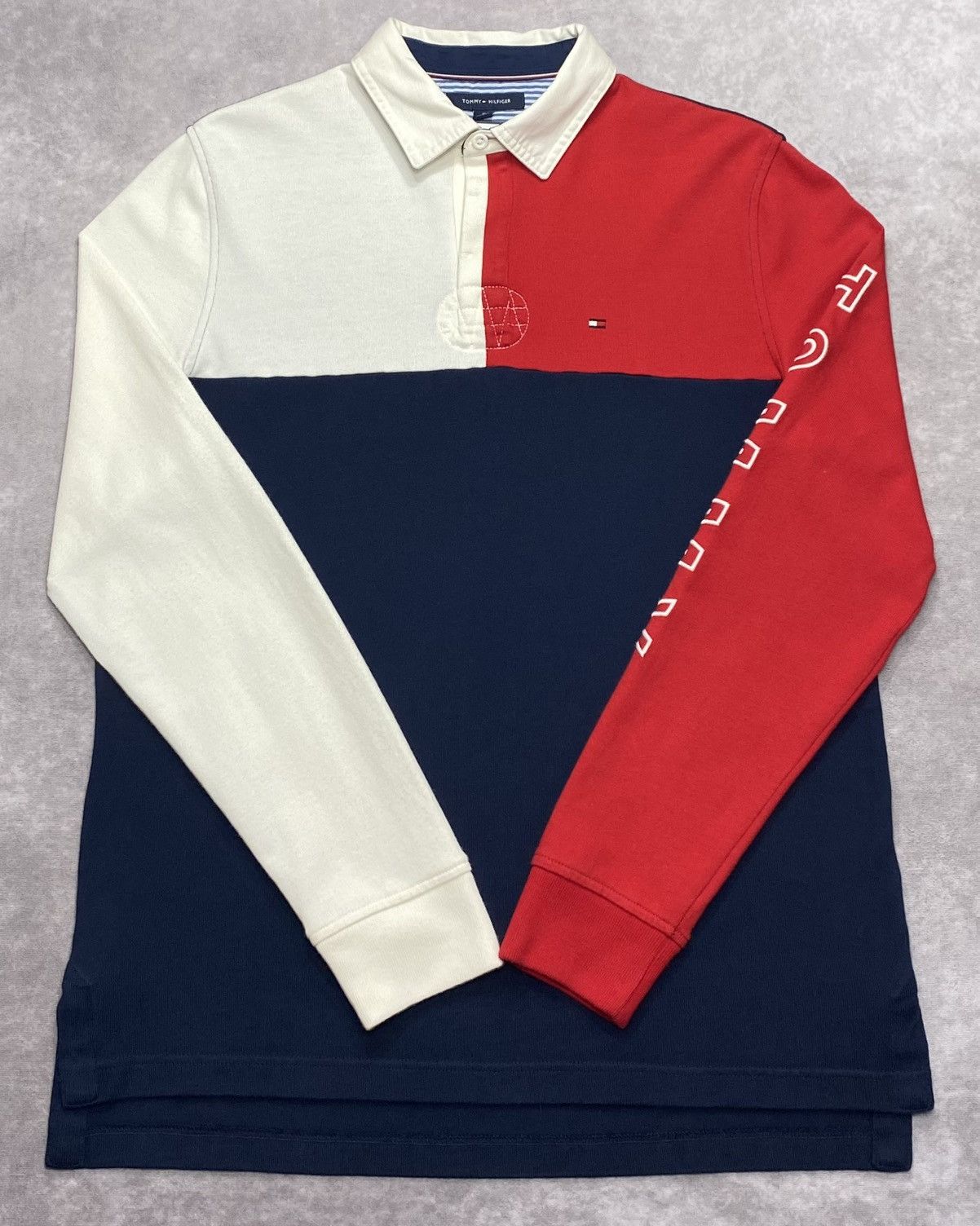 Tommy Hilfiger Tommy Hilfiger Color-Blocked Rugby Long Sleeve Polo Size US M / EU 48-50 / 2 - 1 Thumbnail