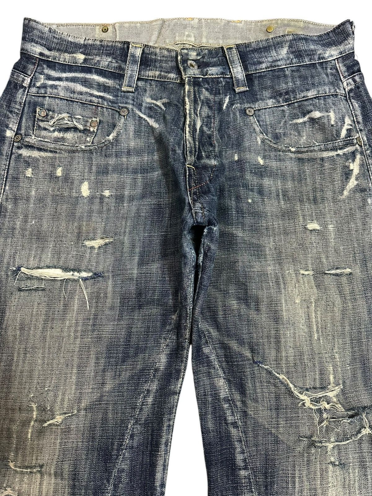 G-Star Vintage Japanese Gstar Faded Wash Distressed Baggy Jeans Size US 36 / EU 52 - 3 Thumbnail