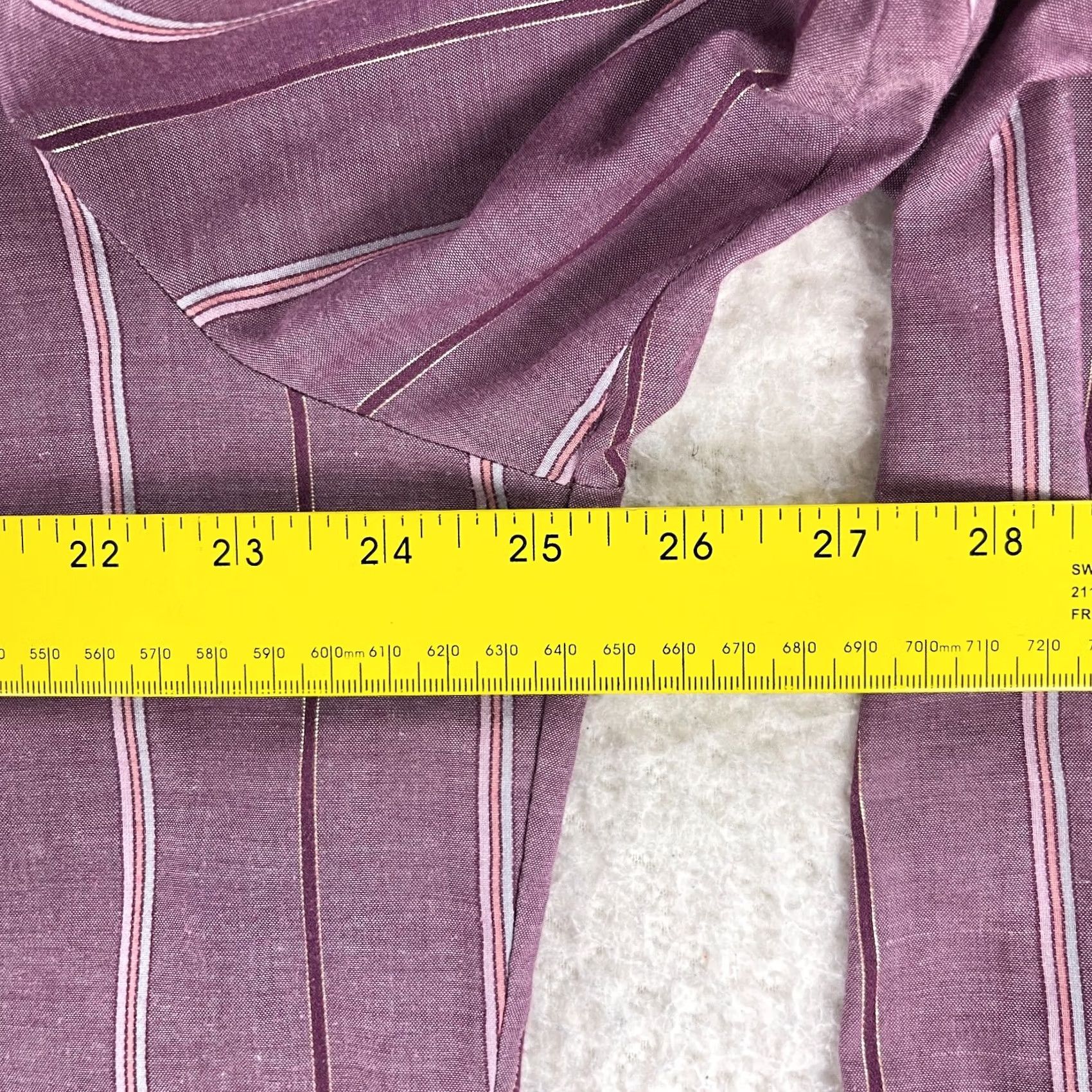 Vintage Prior Purple Stripe Pearl Snap Button Shirt Mens Long Sleeve Made in USA Size XL Size US XL / EU 56 / 4 - 7 Thumbnail