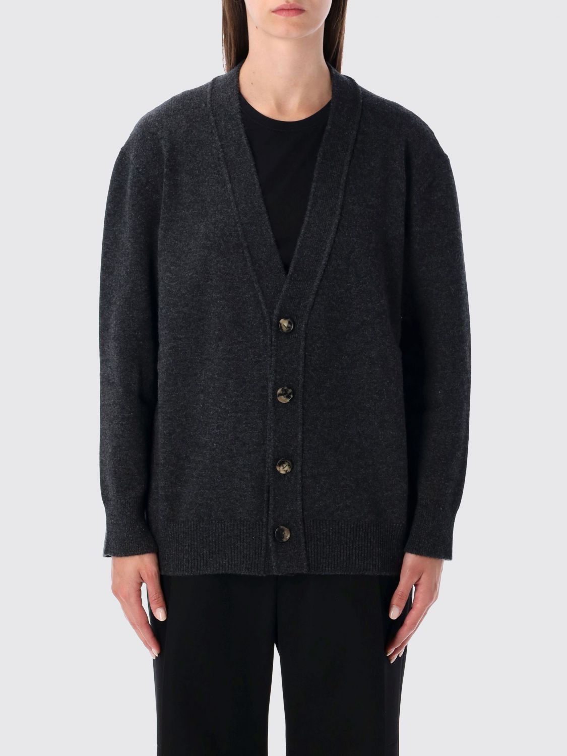 Bottega Veneta Bottega Veneta Sweater Woman Charcoal Size M / US 6-8 / IT 42-44 - 1 Thumbnail