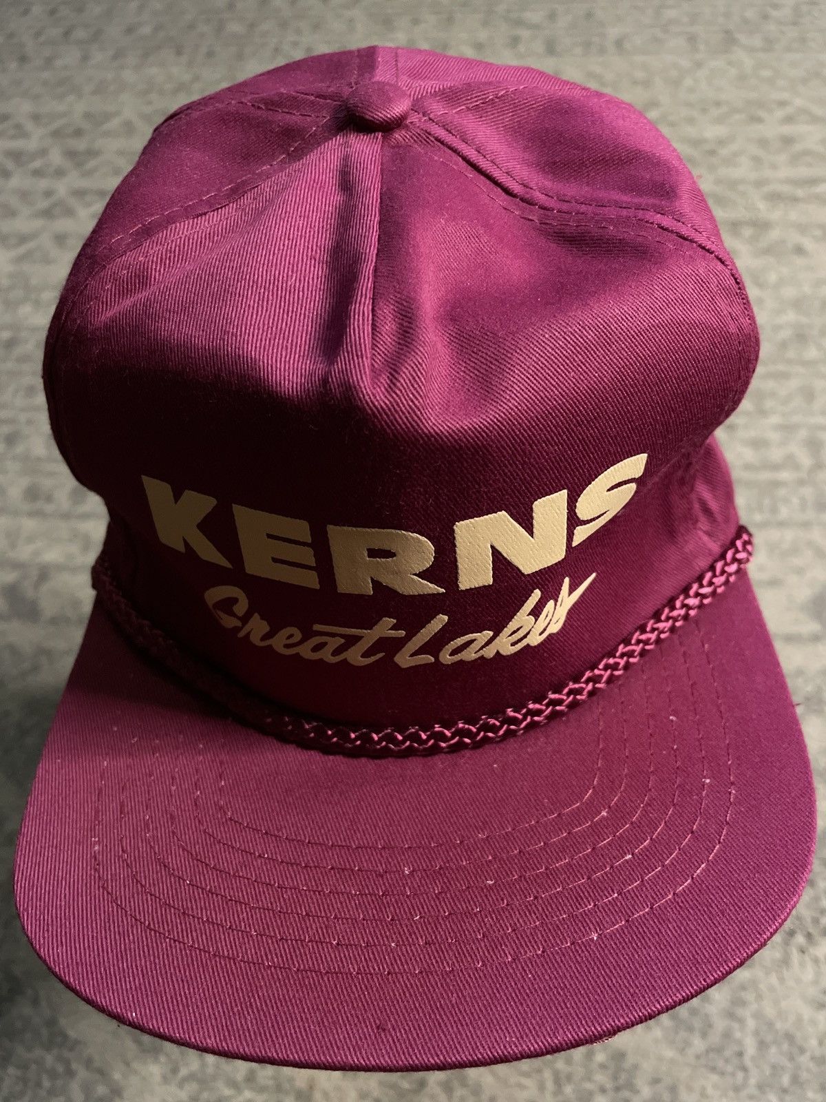 Vintage KERNS Great Lakes HAT CAP Michigan Roped SnapBack vintage 🔥 Size ONE SIZE - 1 Thumbnail